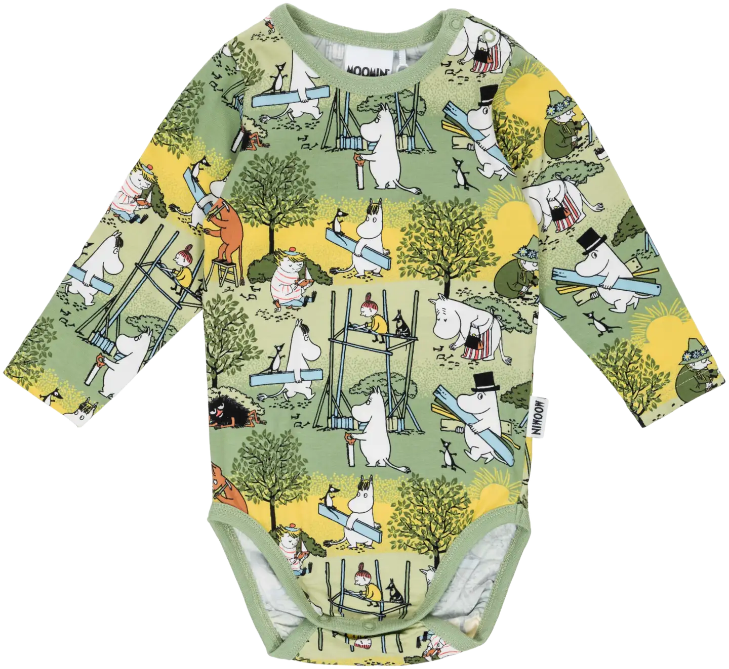 Muumi vauvojen body Uutterat 591167 - VIHREÄ - 1