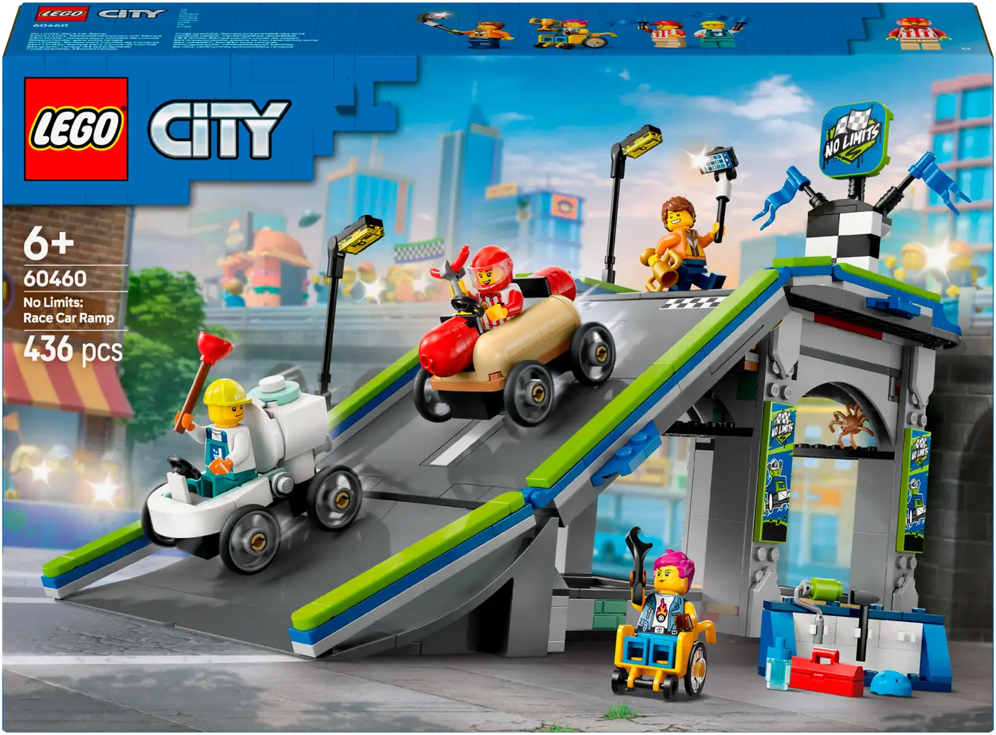 LEGO® City Great Vehicles 60460 Ei rajoja: Kilpa-autojen ramppirata - 2