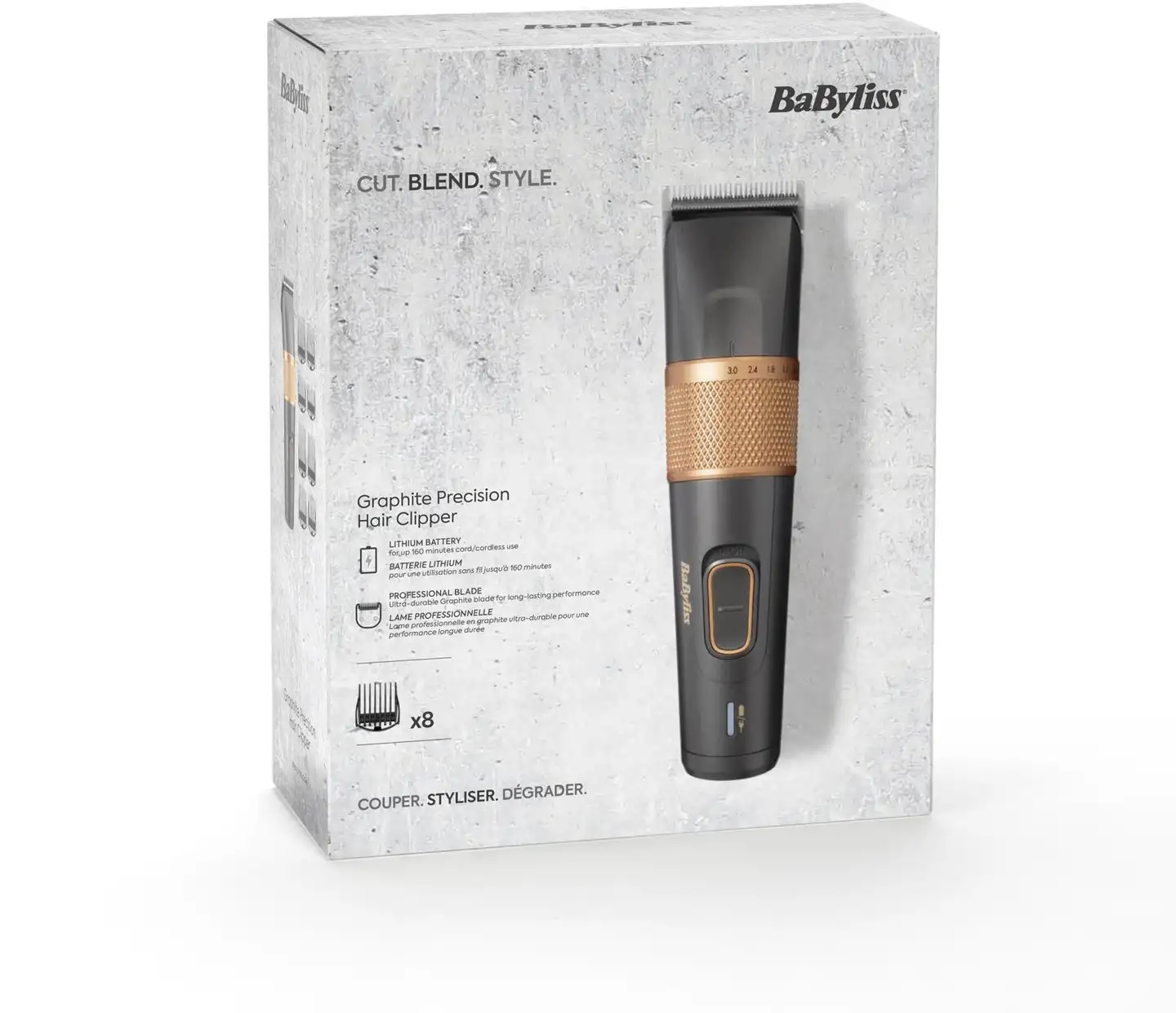BaByliss hiustenleikkuukone Graphite Precision - 15