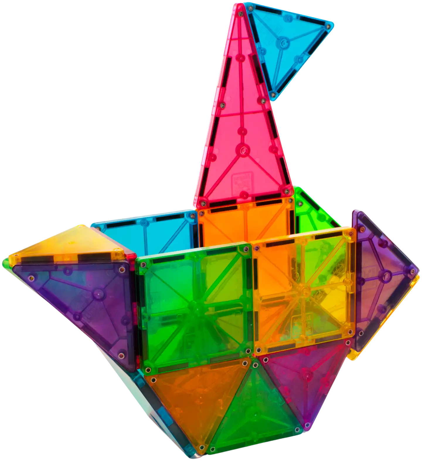 MAGNA-TILES® Clear Colours 32 osaa -magneettirakennussarja - 5