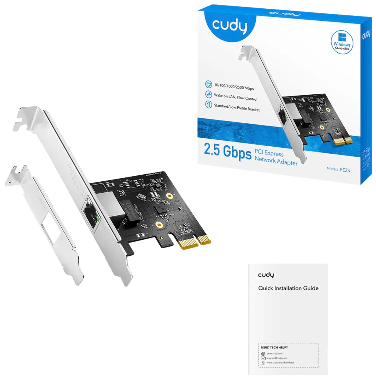 Cudy langallinen sovitin PE25 - 3