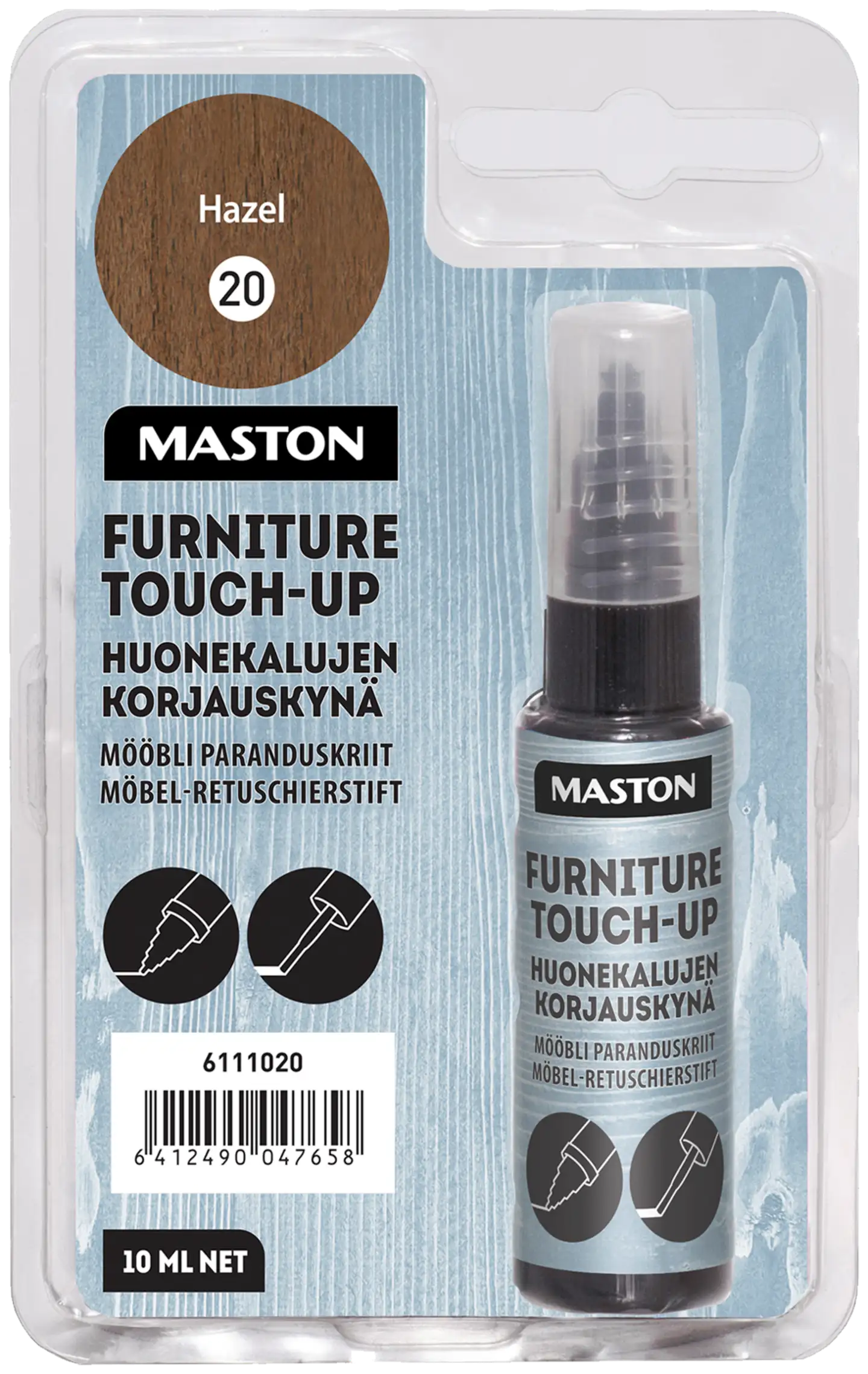 Maston Huonekalujen Korjauskynä 10ml Pähkinä