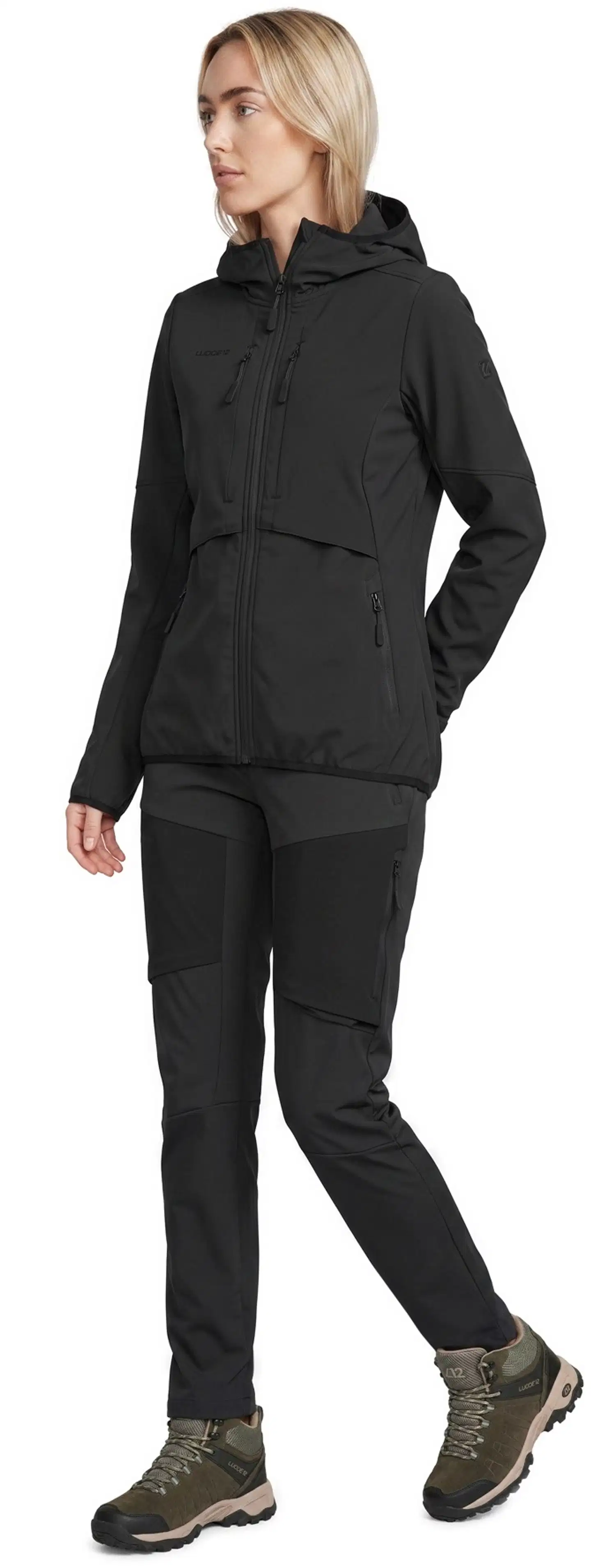 Luode12 naisten retkeily- ja ulkoilutakki 223L112664 - jet black - 4