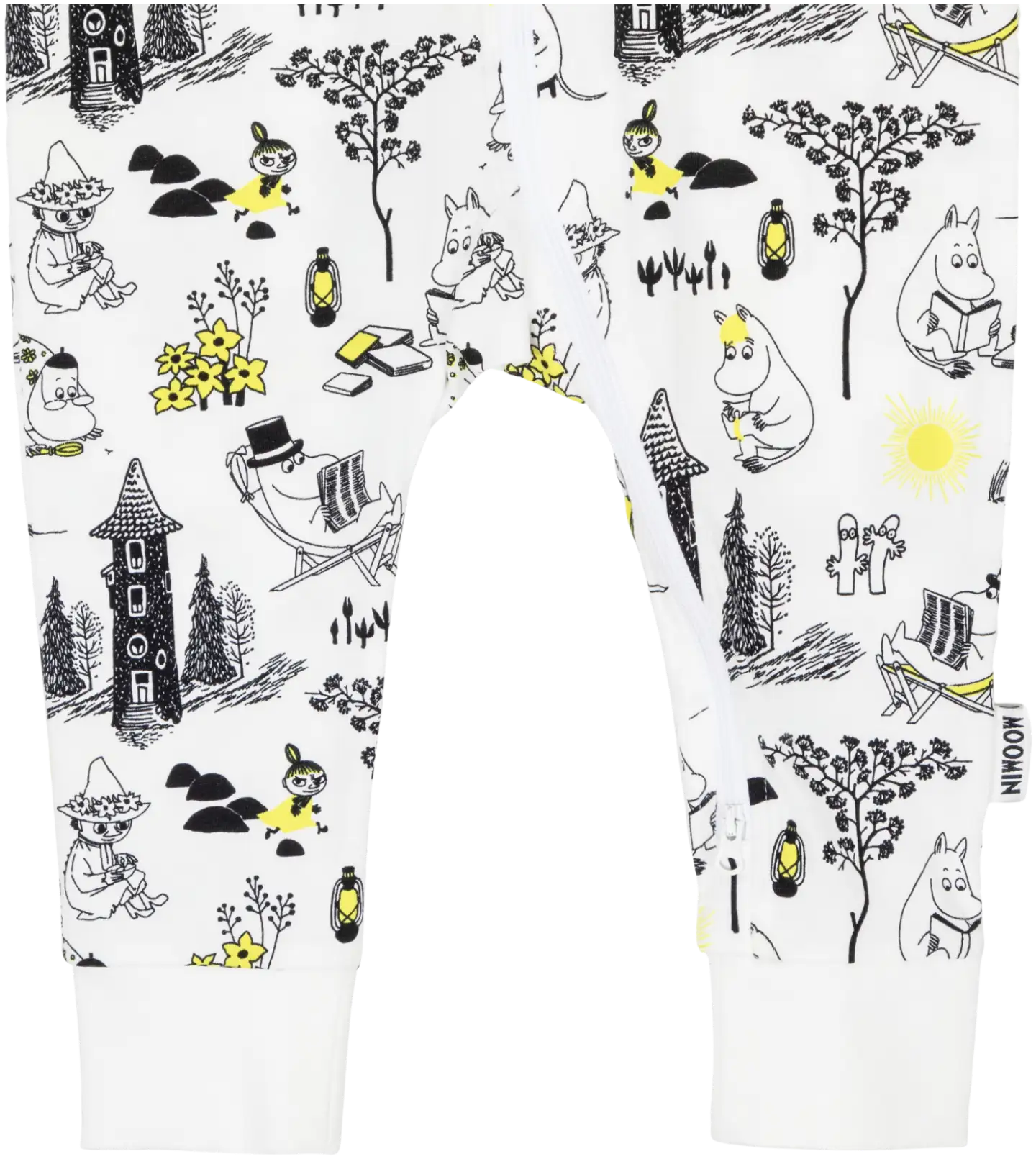 Muumi vauvojen pyjama Laiskottelu 591085 - Mustavalkoinen - 3