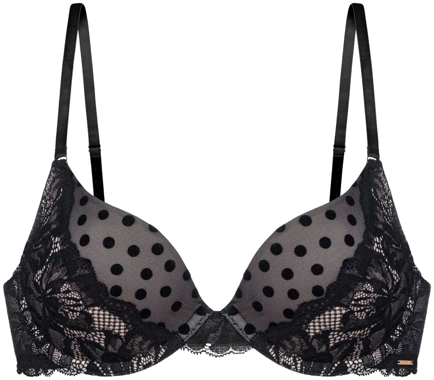 Dorina naisten push up -rintaliivit Yasmine - BLACK - 1