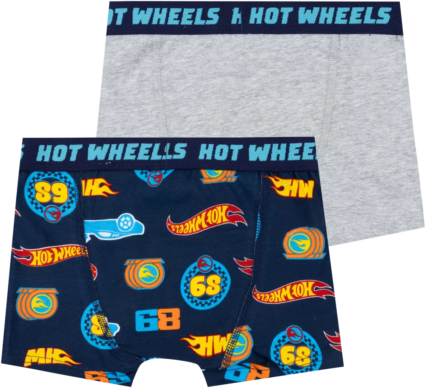 Hot Wheels poikien bokserit A2-9966 2-pack - Blue / Grey mel - 2