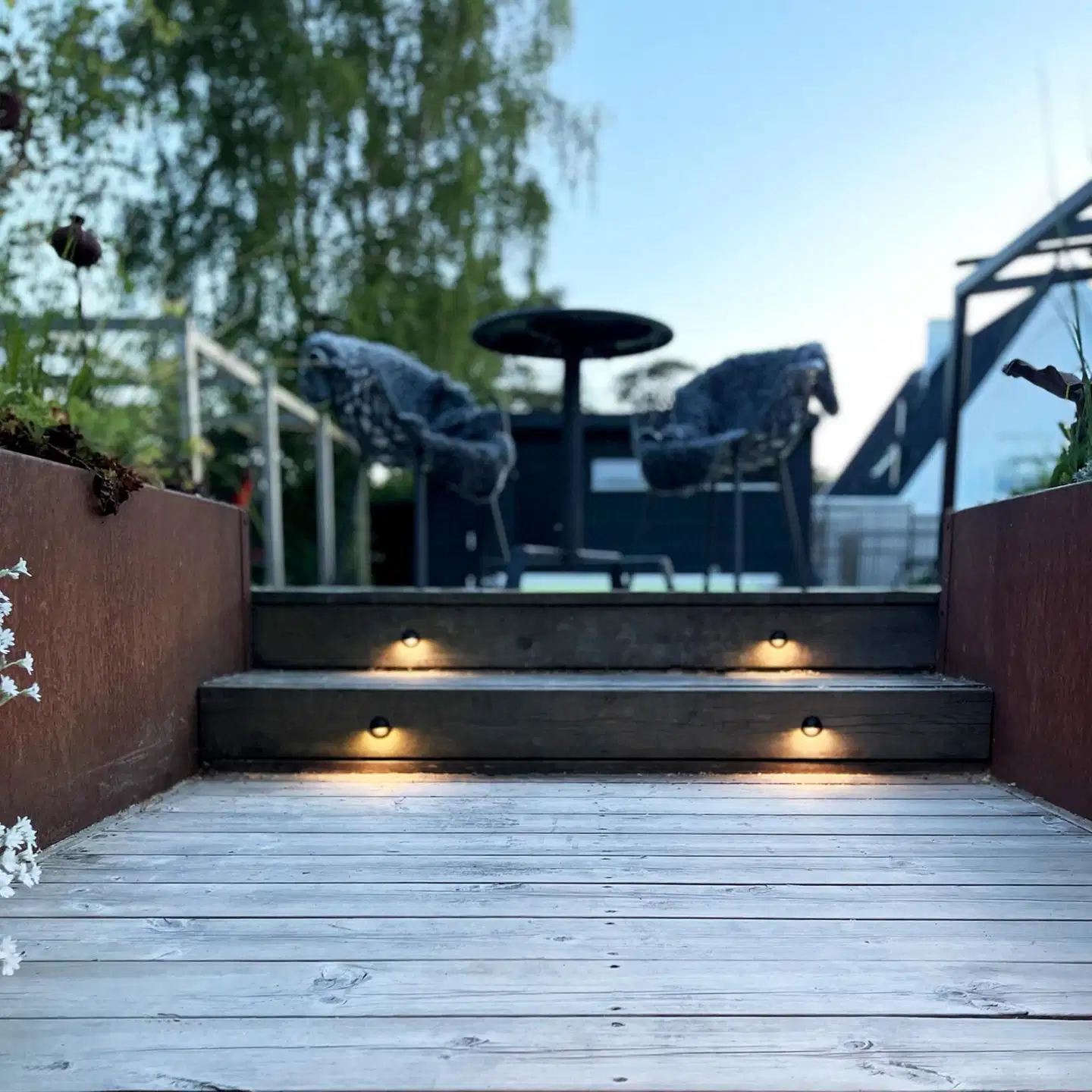 LightsOn terassivalosarja Aries 4-osainen musta - 6