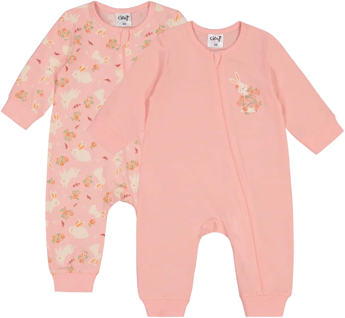 Ciraf vauvojen pyjama 250B242905 2-pack - PALE ROSETTE - 1