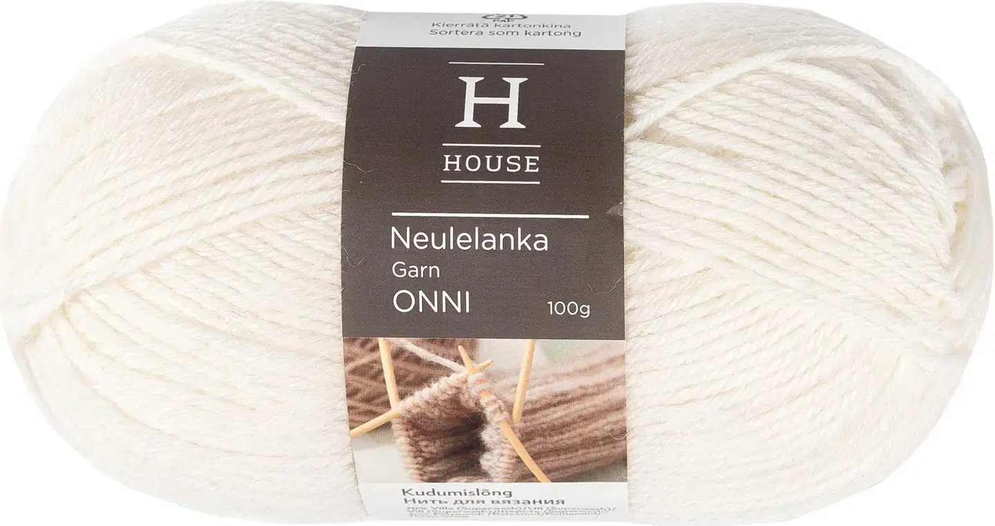 House neulelanka Onni 100 g - VALKOINEN