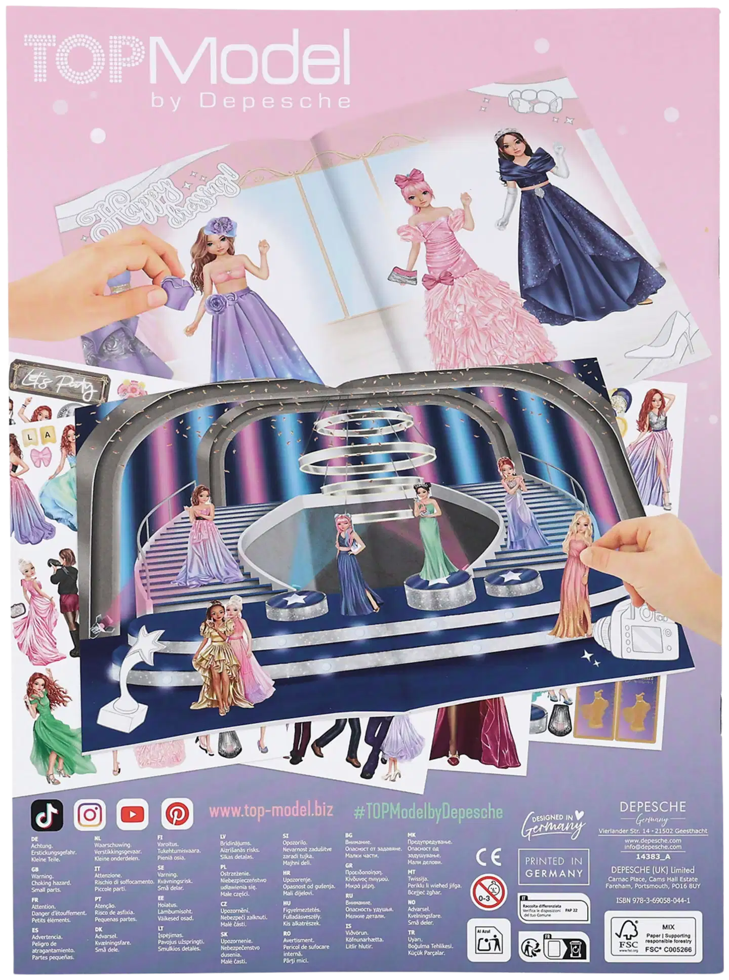TOPModel Glamour Stickerworld tarrakirja - 3