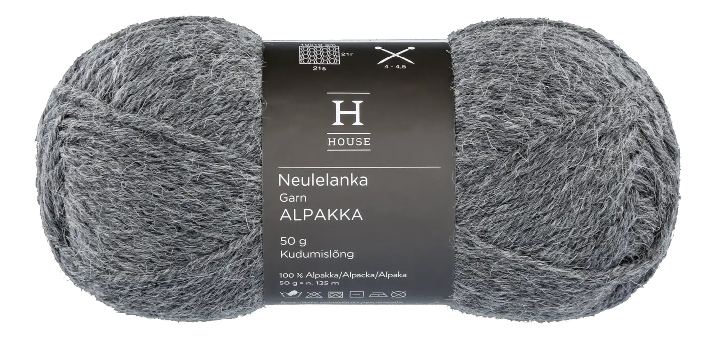 House neulelanka Alpakka 710234 50 g Dark Grey 1026