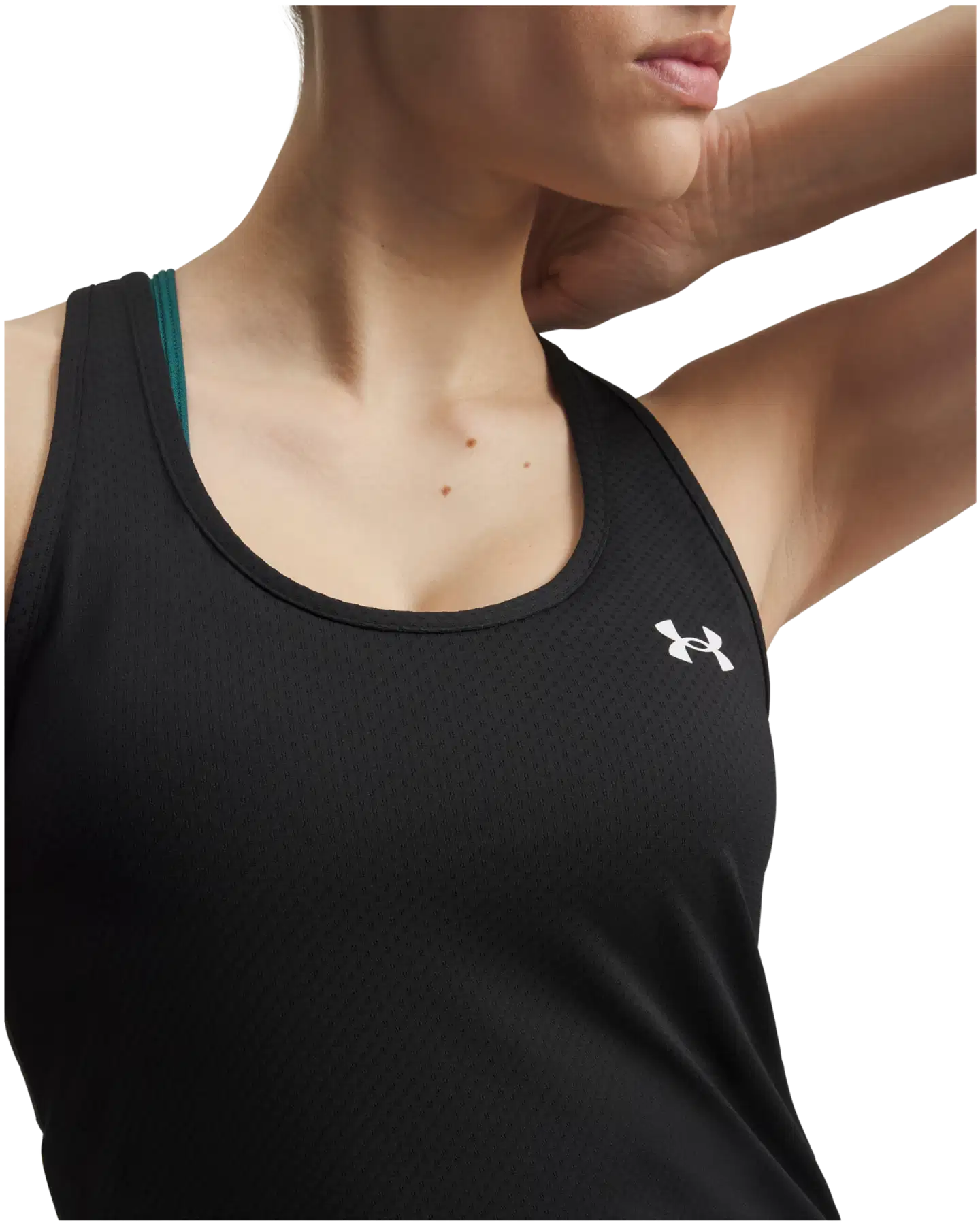 Under Armour naisten treenitoppi Tech Mesh Racer Tank 6009989 - Black - 3