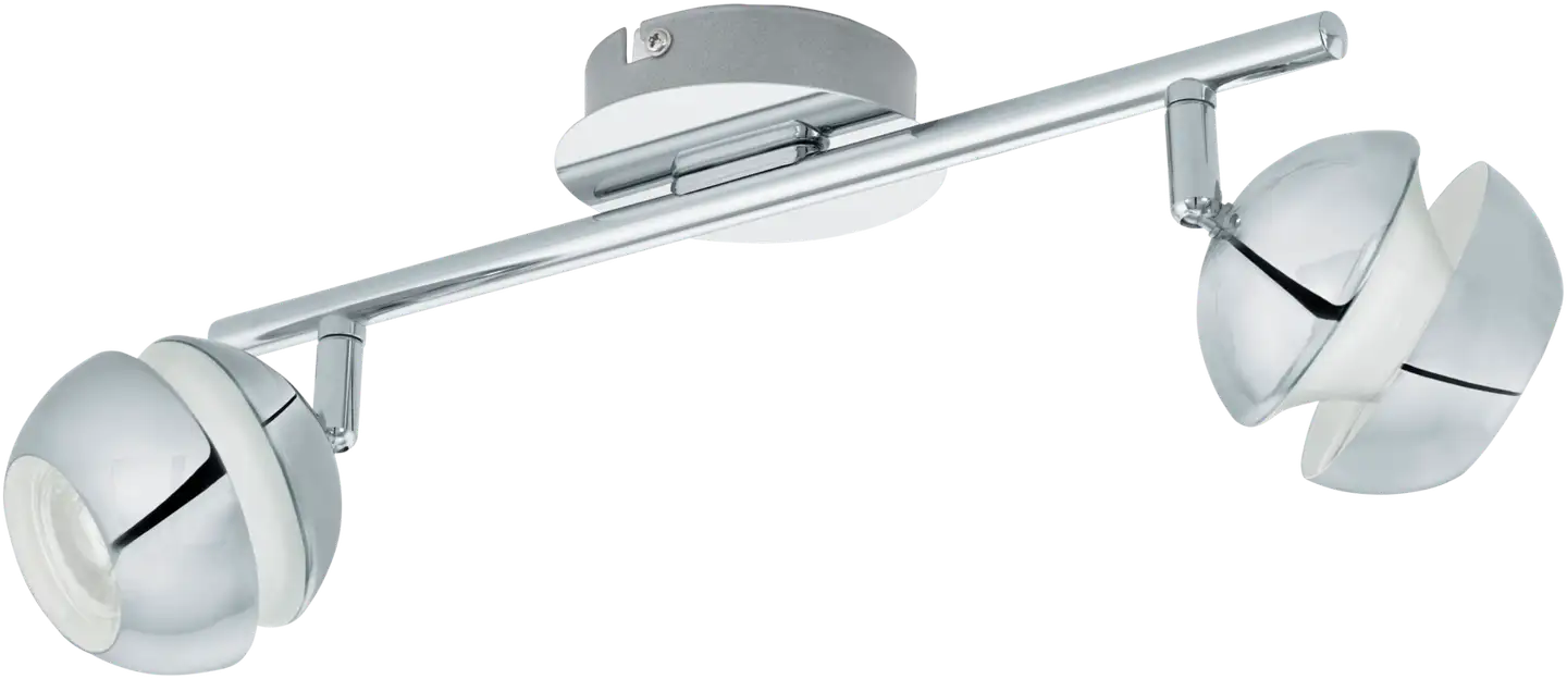 EGLO Kattospottivalaisin NOCITO 1 2xGU10 LED 3W/kpl IP20 kromi/valkoinen