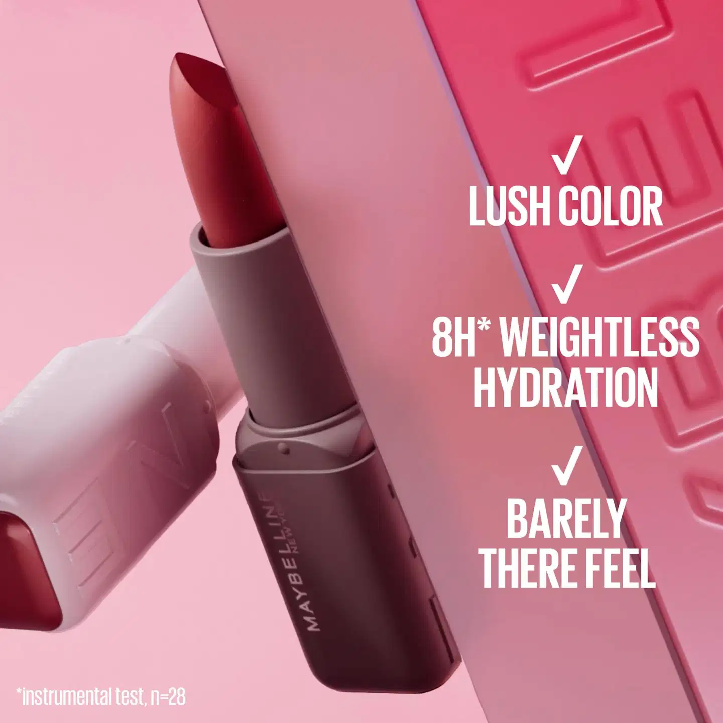 Maybelline New York Maybe It's Serum Huulipuna 106 Maybe It's… Soft 3,4 g - Fit Check - 4