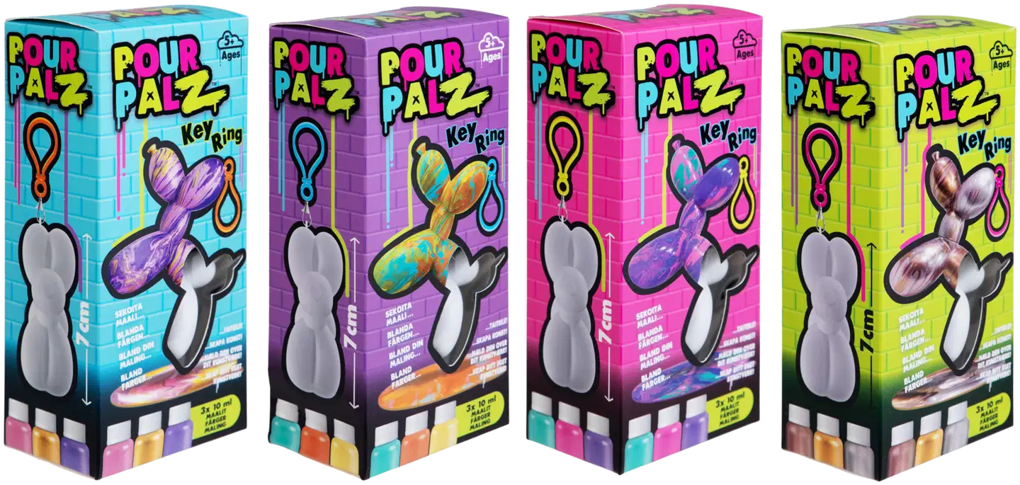 Pour Palz askartelu Balloon Dog avaimenperä, erilaisia - 2