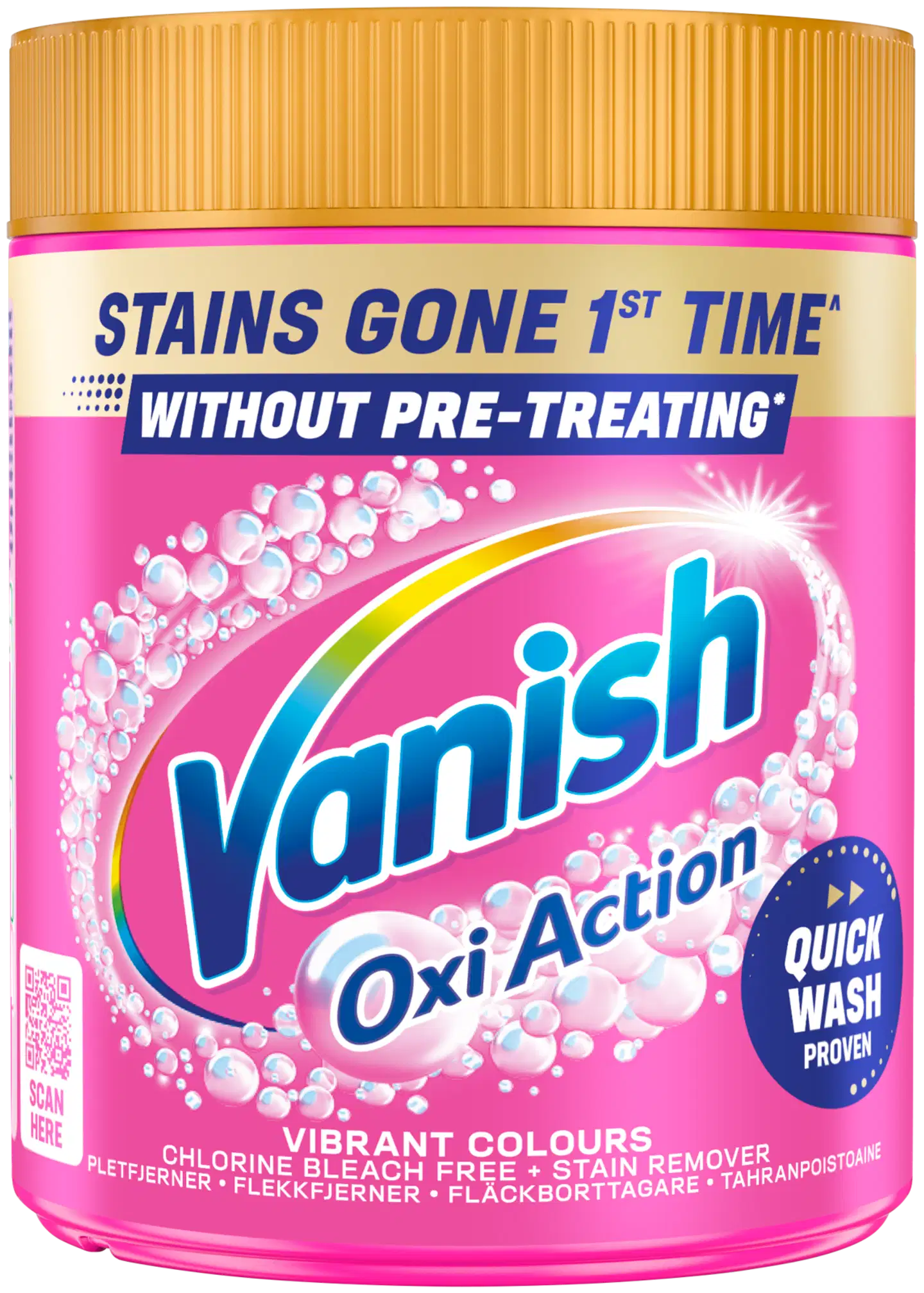 Vanish Pink pyykinpesutehoste ja tahranpoistojauhe 470g
