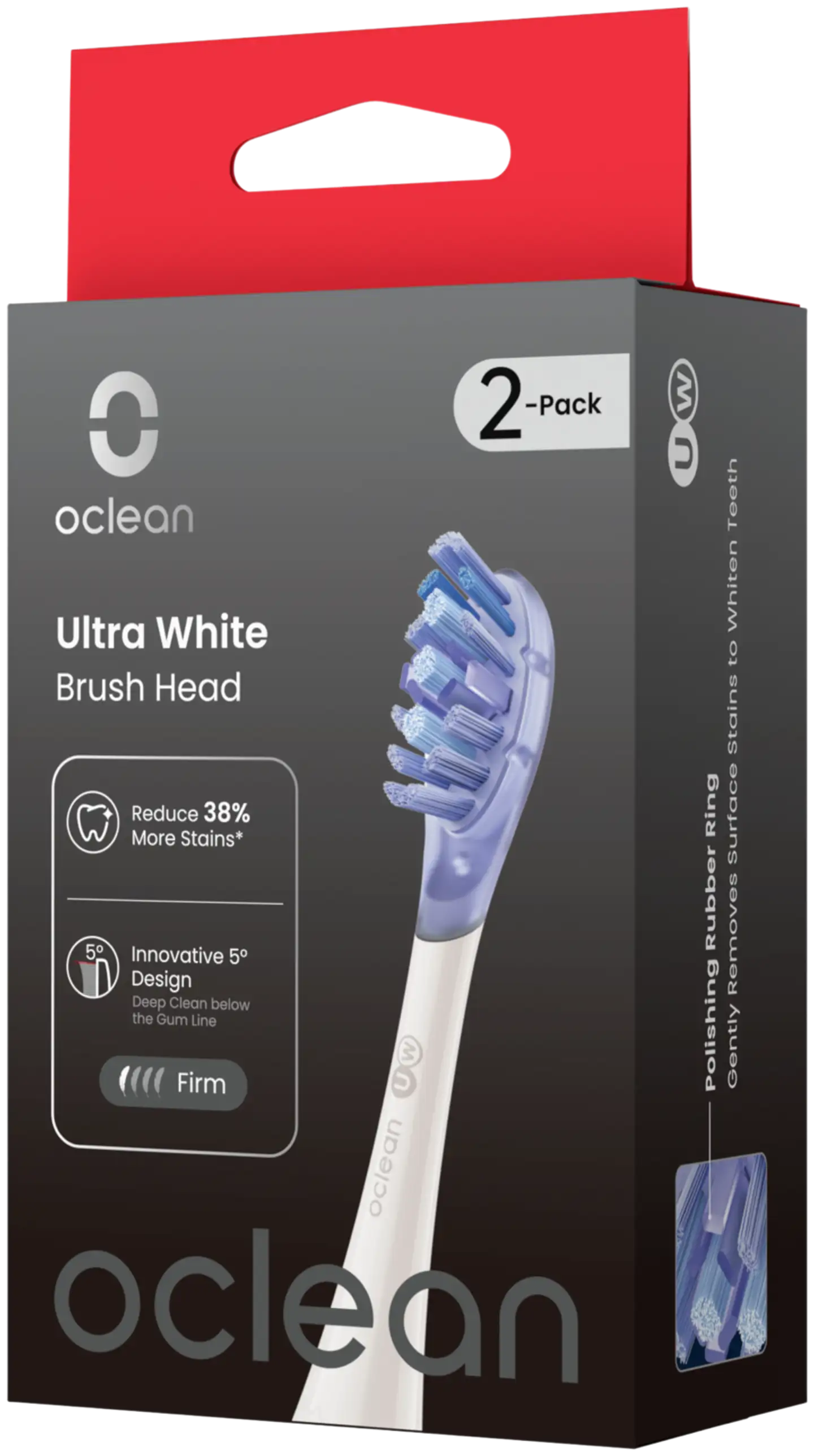 Oclean Ultra White harjaspää valkoinen 2 kpl C04000379 - 1
