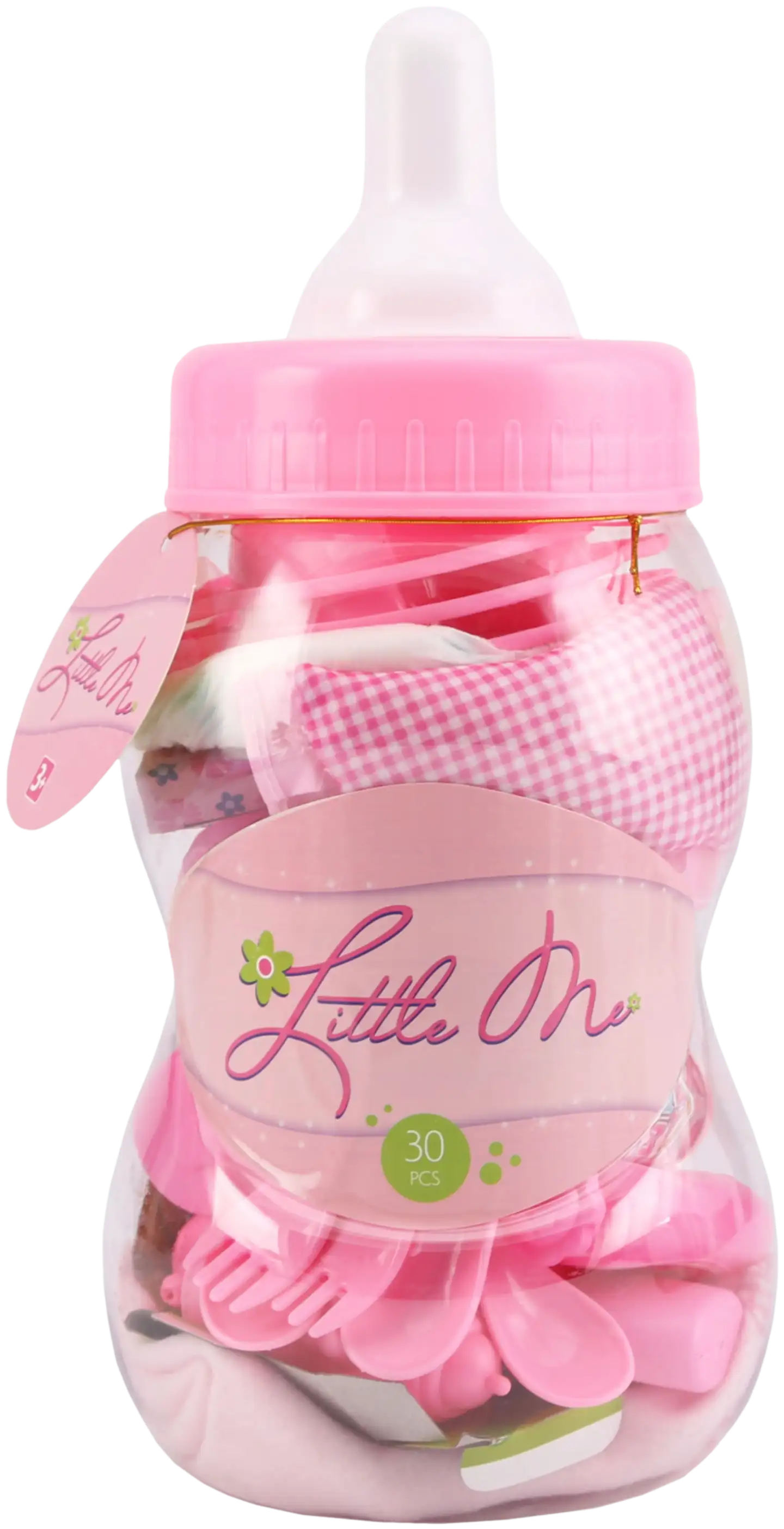 Little Me nuken hoitotarvikesetti tuttipullossa