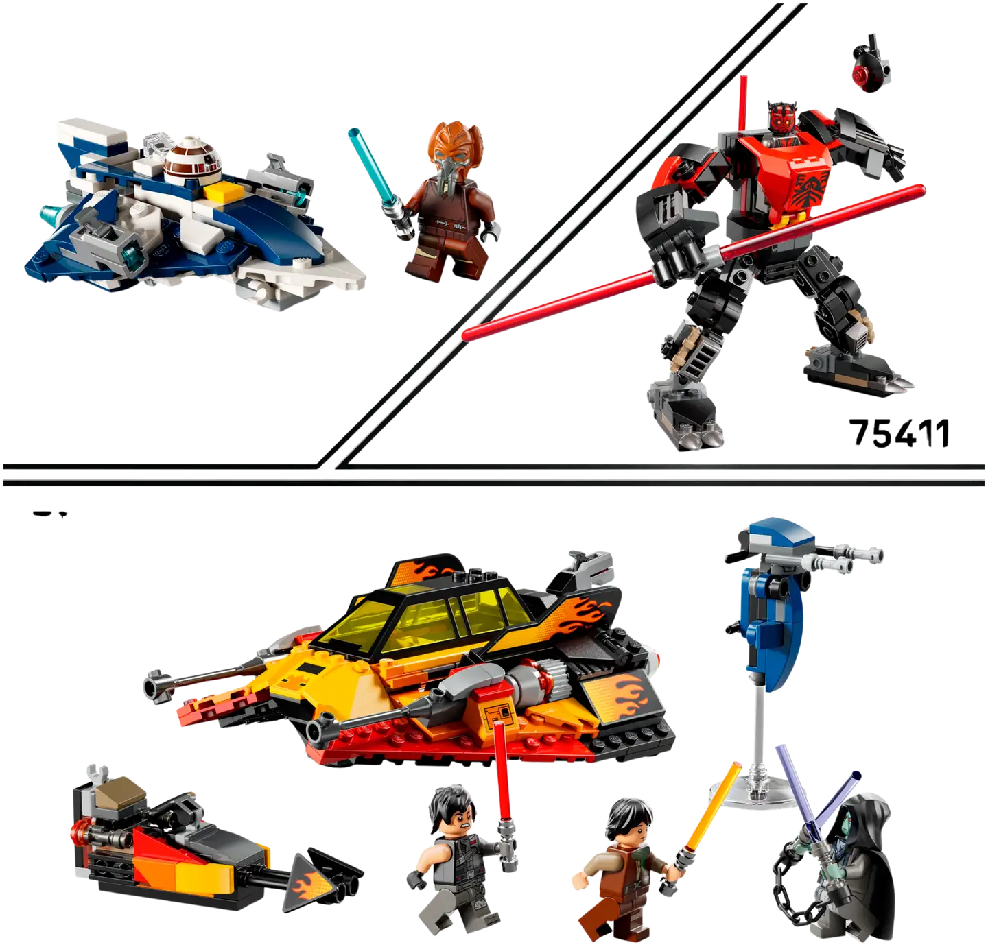 LEGO® Star Wars TM 75414 Force Burner ‑lumikiituri - 9