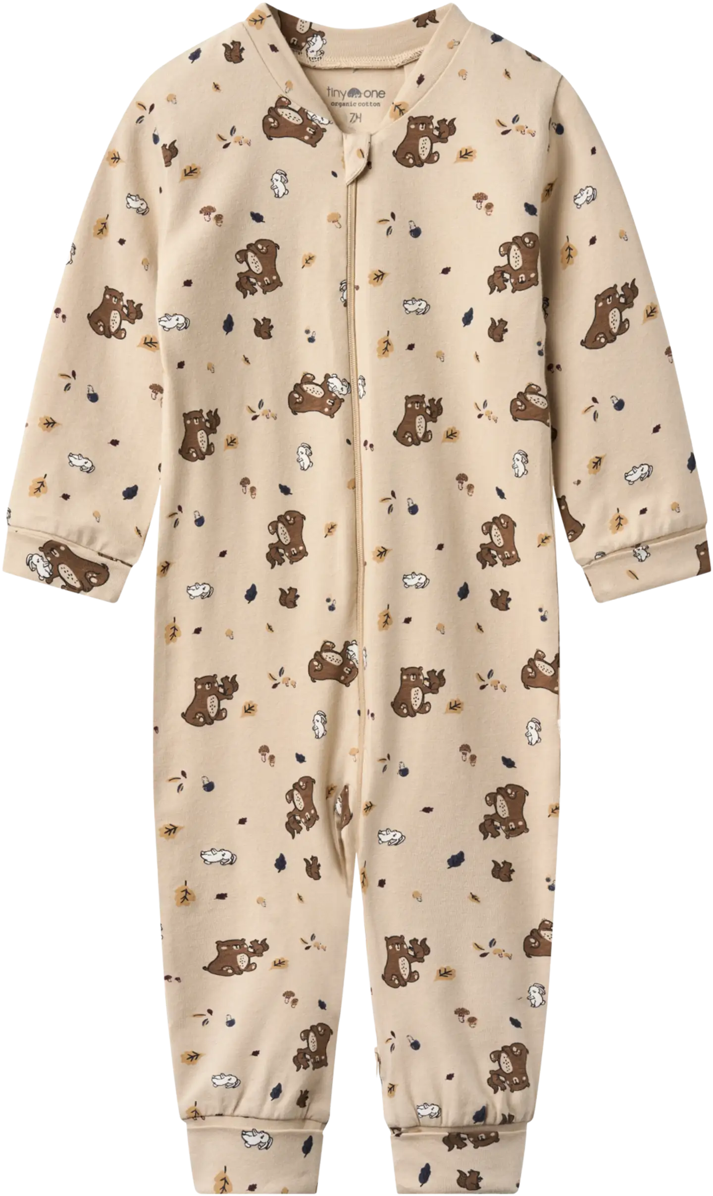 Tiny One unihaalari Nalle GOTS - Cement AOP - 1