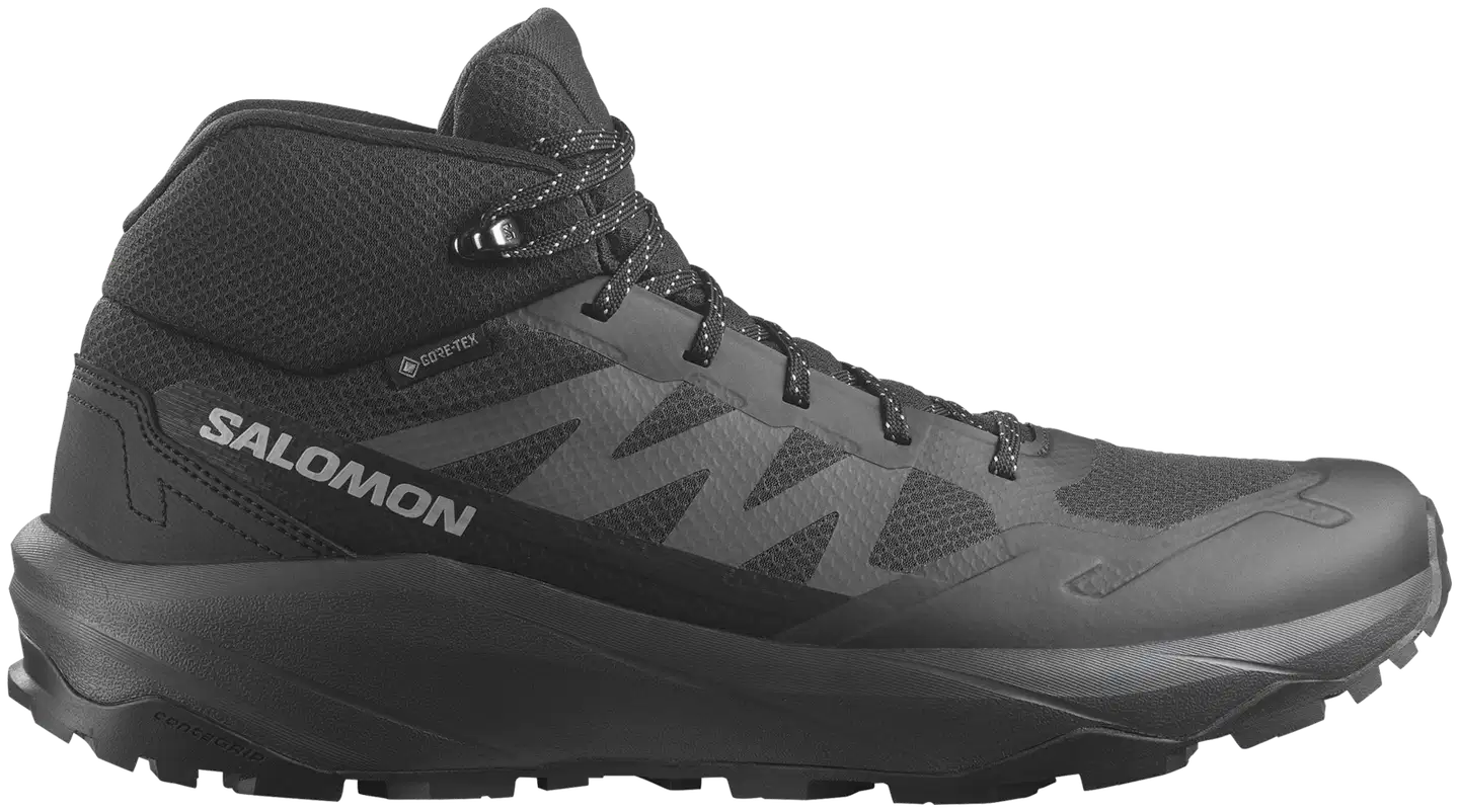 Salomon miesten Mid-vartinen ulkoilukenkä Outscape Mid GTX - Blk/Asph/Alloy - 1