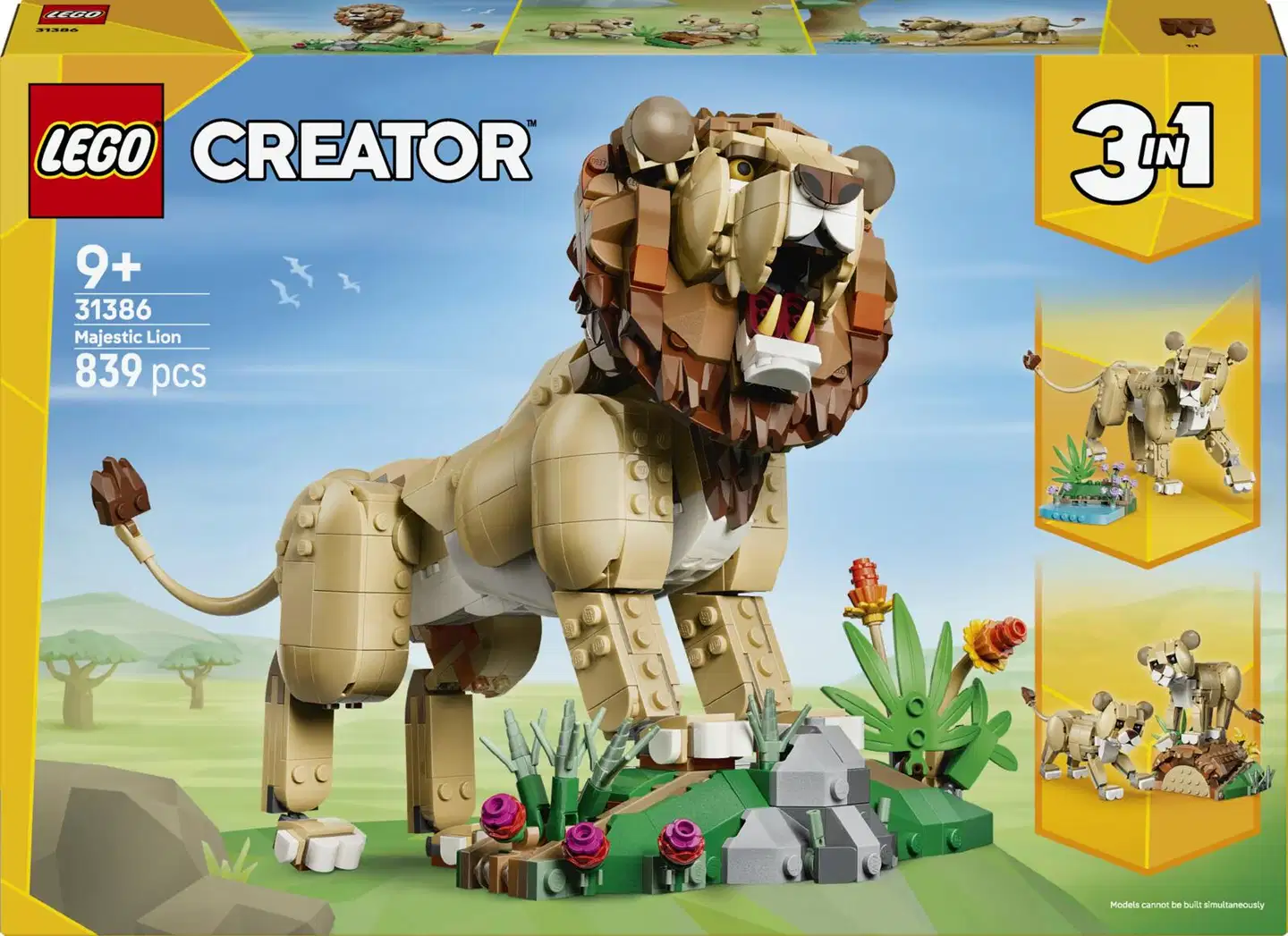LEGO® Creator 31386 Villieläimet: uljas leijona - 3