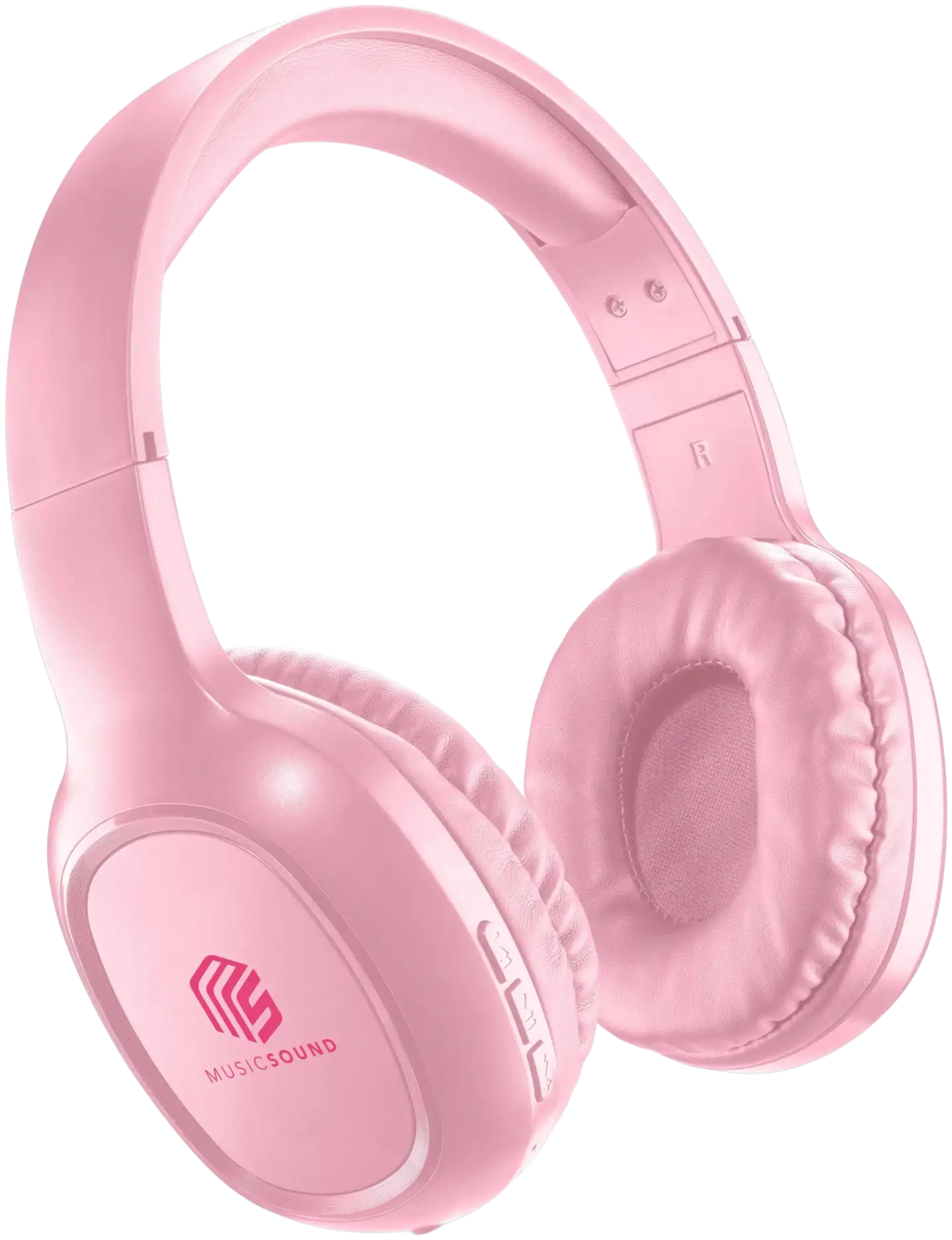 MusicSound Bluetooth sankakuulokkeet Basic pinkki - 1