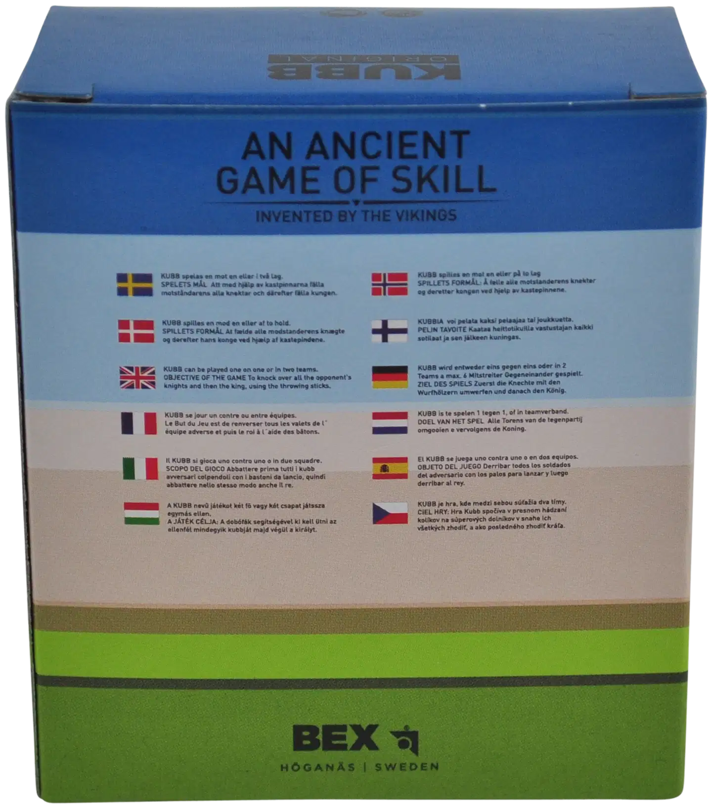 Bex Sport peli Mini Kubb Original, red king - 4