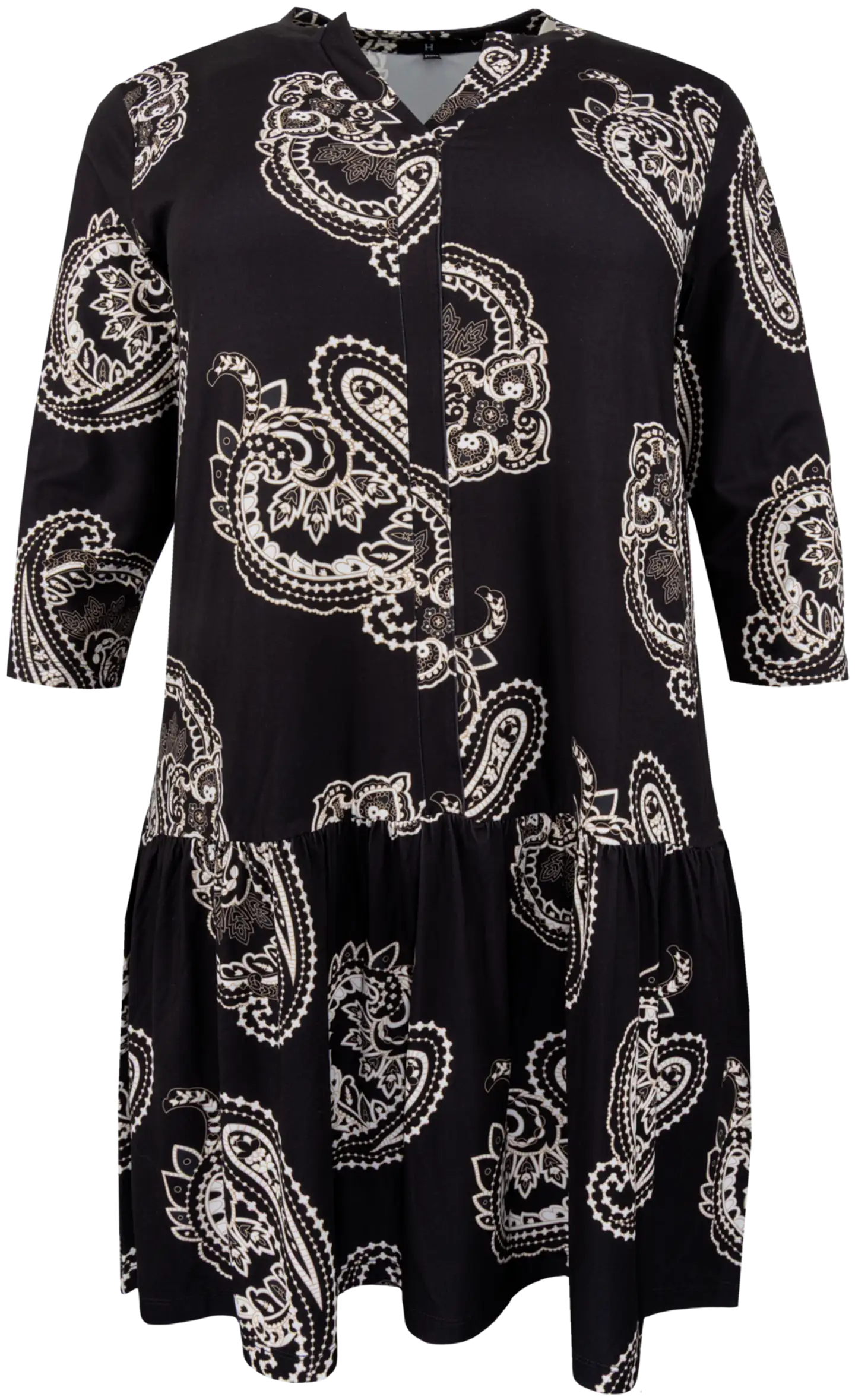 House naisten trikoomekko 218HP03510, D-mitoitus - Black paisley - 1