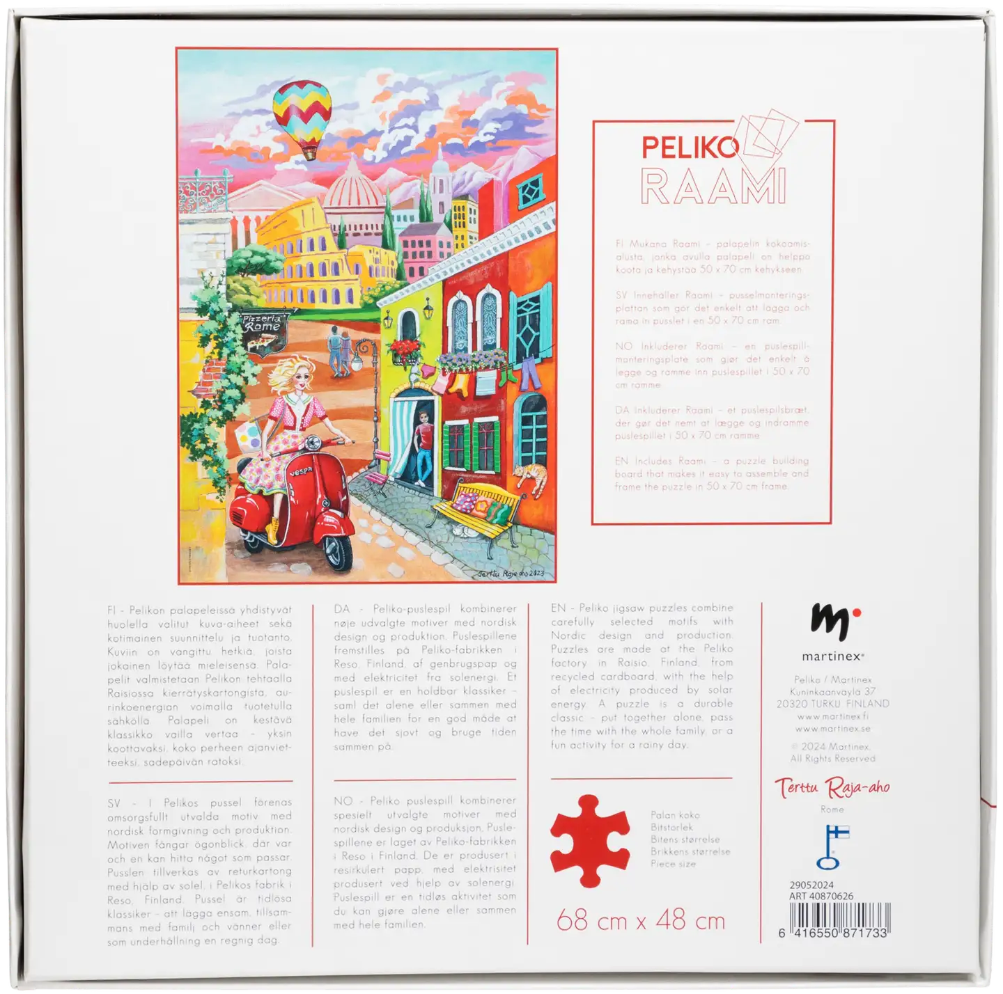 Peliko palapeli 1000 palaa Terttu Raja-aho Rooma - 3