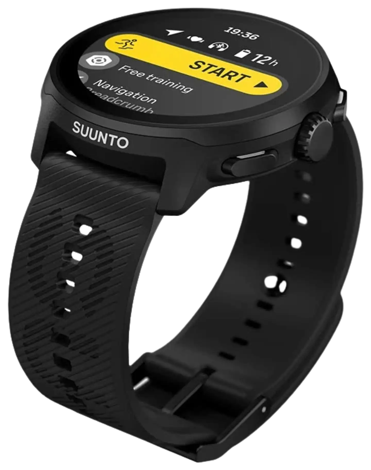 Suunto älykello Run musta silikonirannekkeella - 2