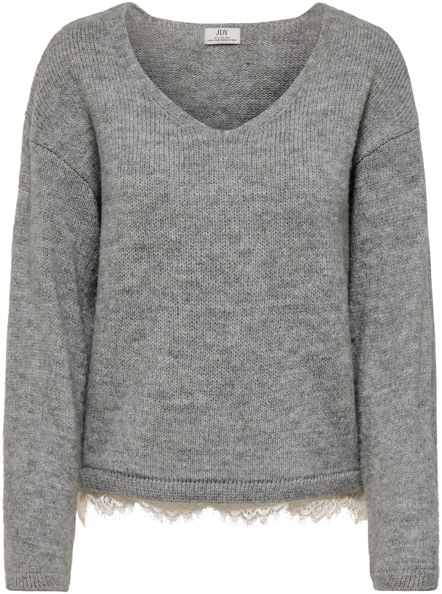 JDY naisten neule Jdystephanie - Light Grey Melange - 1