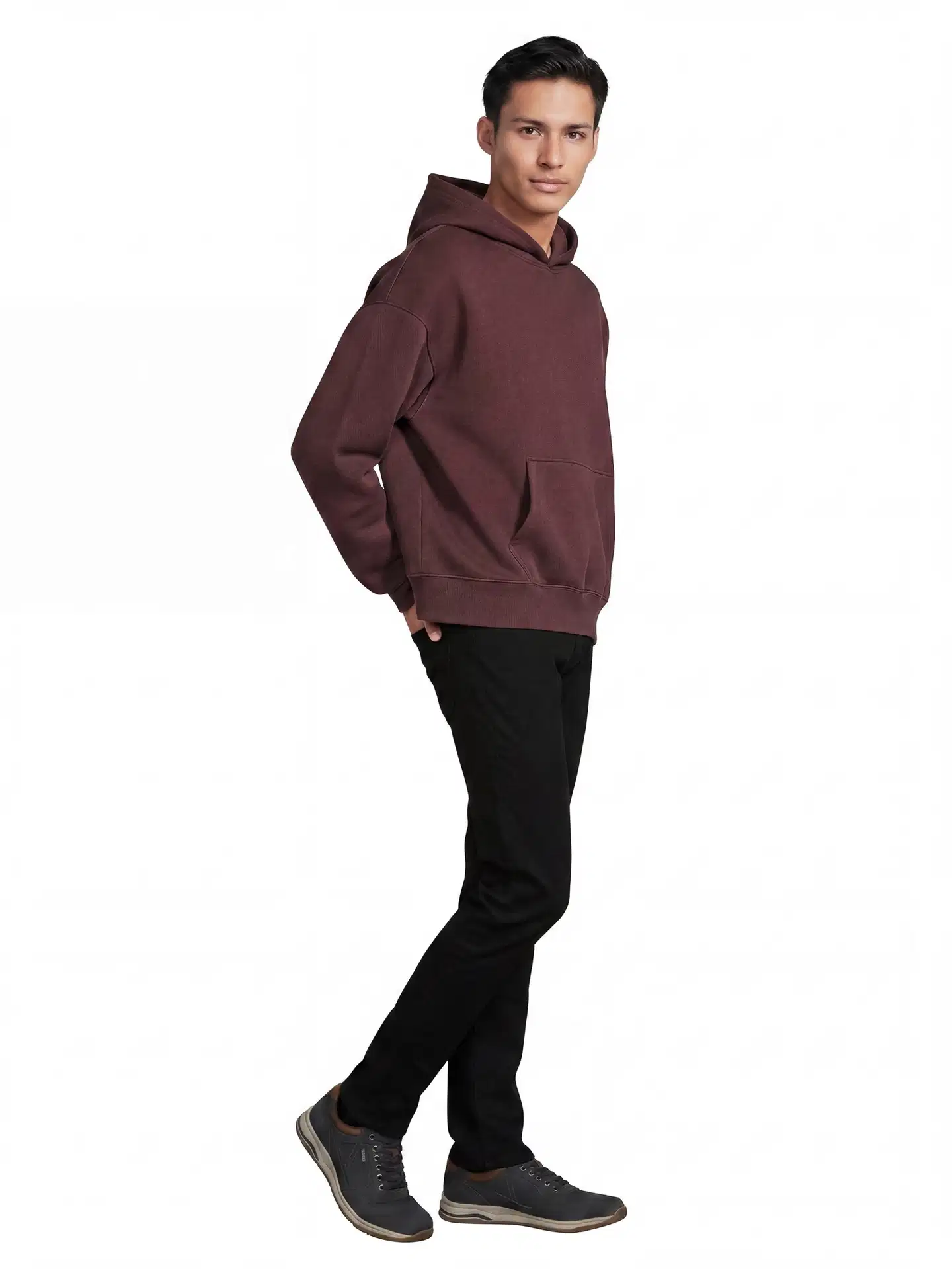 House miesten 5-tasku Dobby-housut 202H292601 - Black - 4