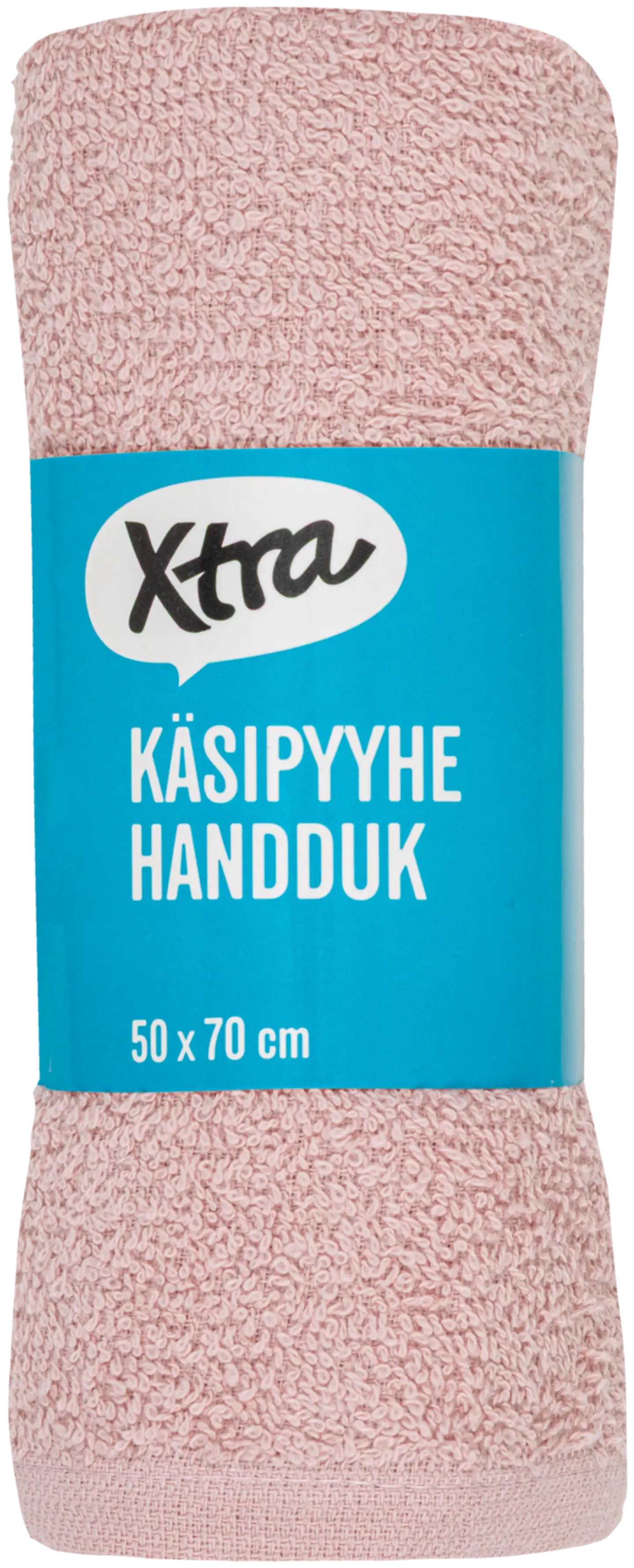 Xtra käsipyyhe Anna 50x70 cm vaaleanpunainen