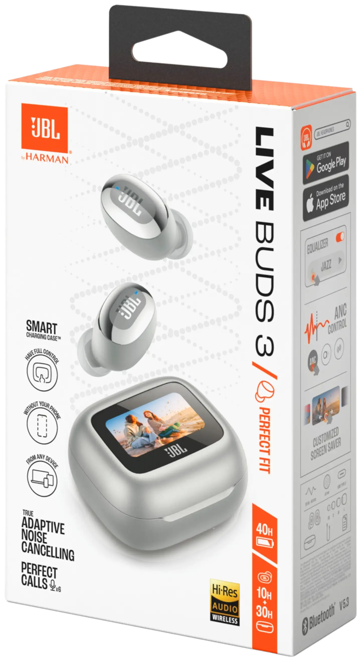 JBL Bluetooth vastamelunappikuulokkeet Live Buds 3 hopea - 8