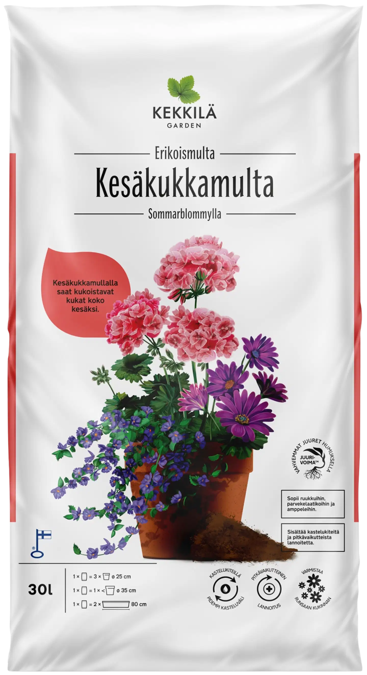 Kekkilä Kesäkukkamulta 30 l, lava 70 säkkiä - 2