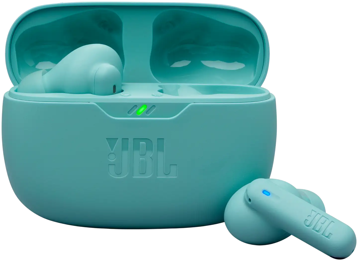 JBL Bluetooth vastamelunappikuulokkeet Vibe Beam 2 turkoosi - 1