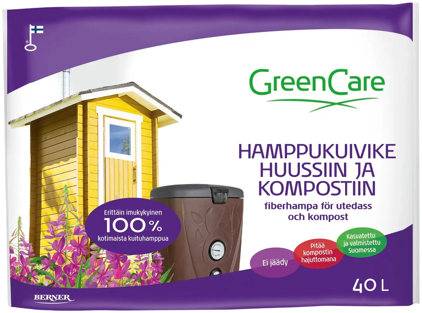 GreenCare Hamppukuivike huussiin ja kompostiin 40 l