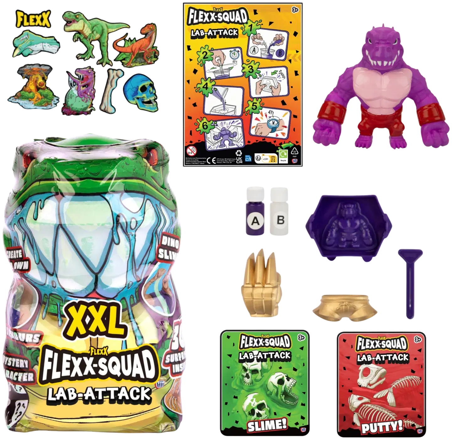 Stretcherz XXL Dino Lab Attack -hahmo - 1