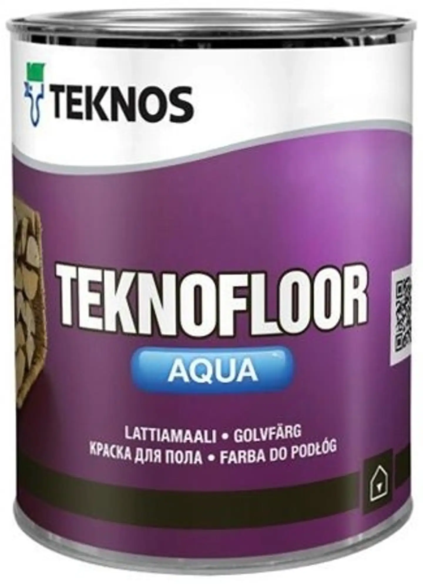 Teknos Teknofloor Aqua Lattiamaali 0,9L T4017 harmaa puolikiiltävä