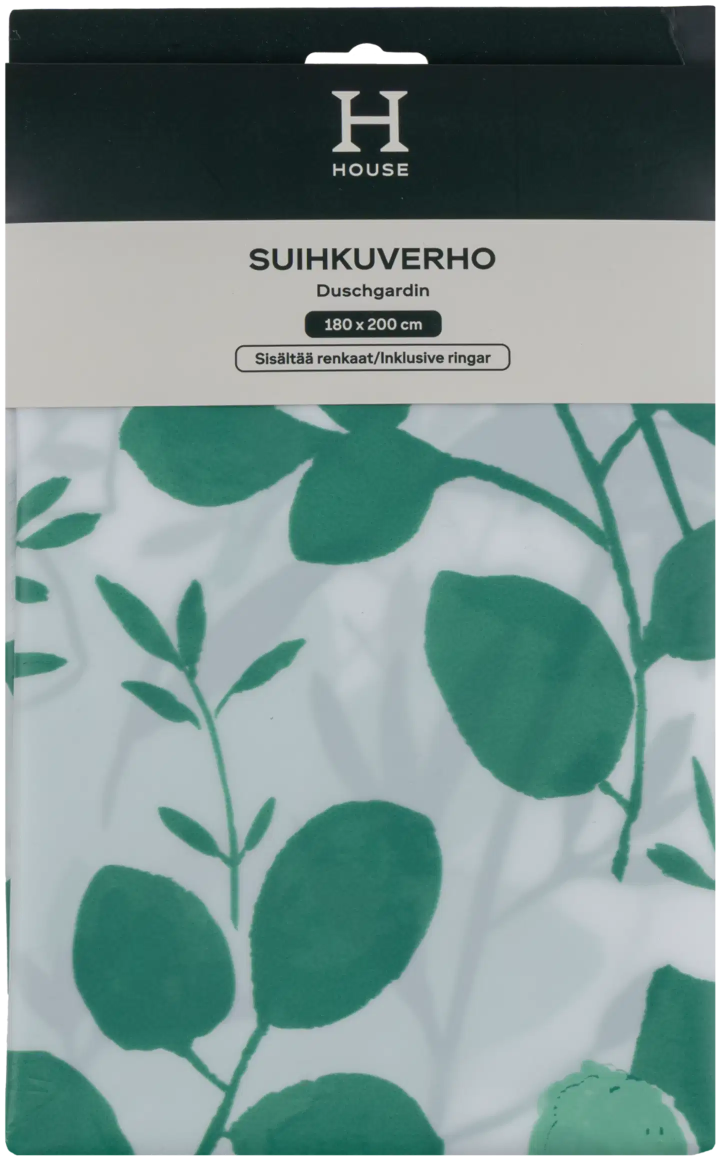 House suihkuverho Garden 180x200 cm vihreä - 3