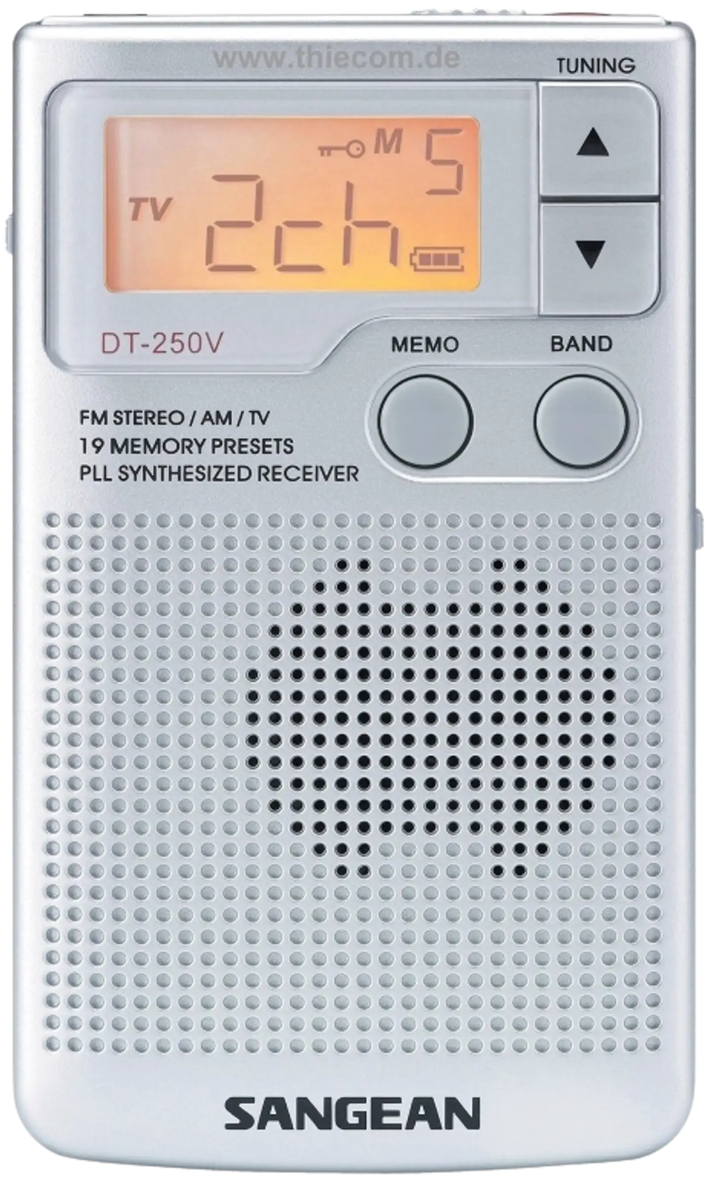 Sangean taskuradio Pocket 250 ( DT-250) harmaa - 2