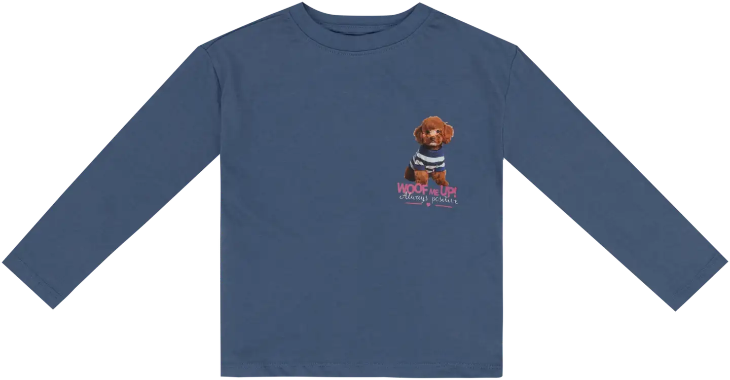 TEX lasten trikoopaita koira I993955 - BLUE 2 - 1