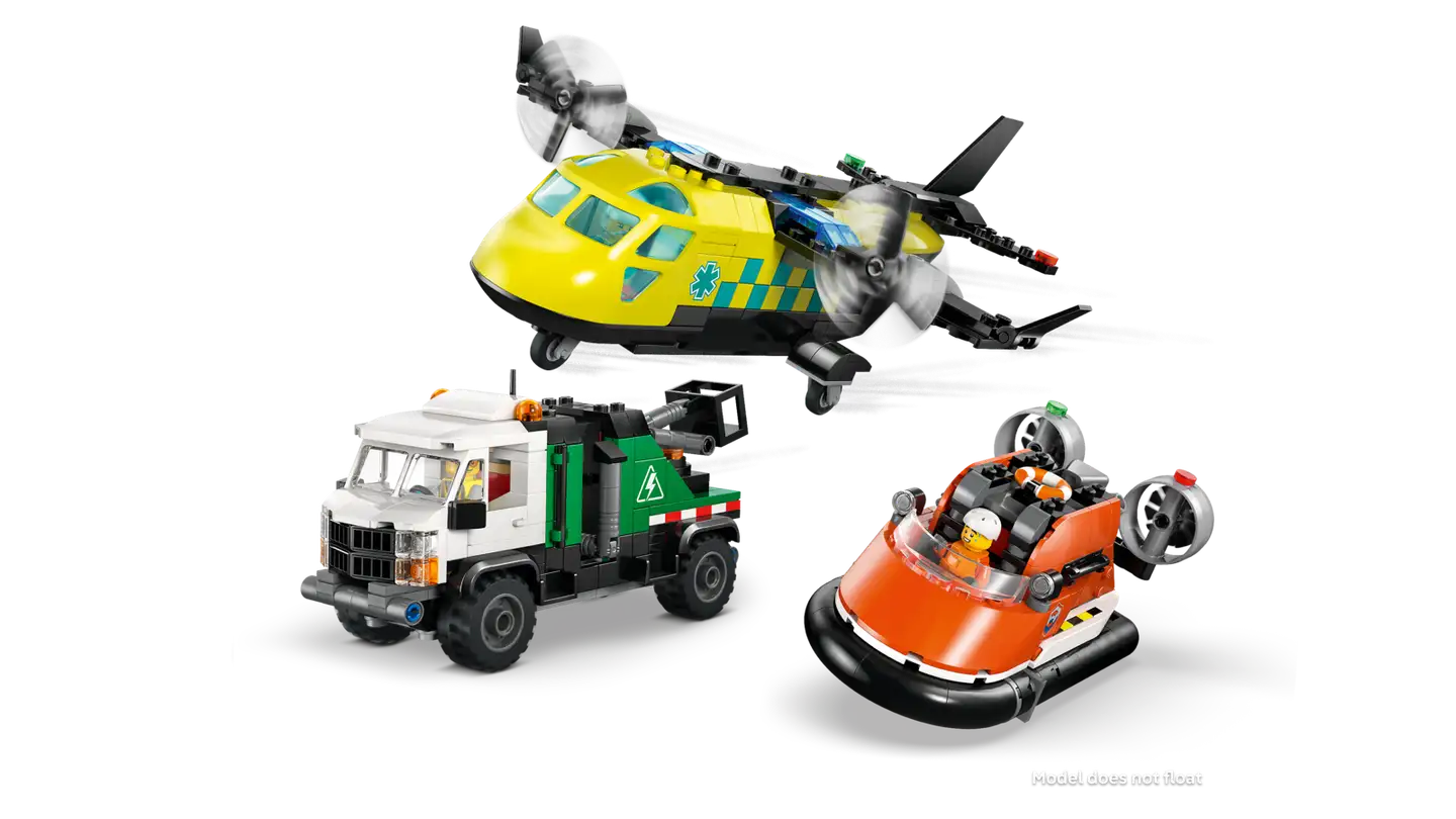 LEGO® City Great Vehicles 60505 Lentokone, huoltoauto ja ilmatyynyalus - 11