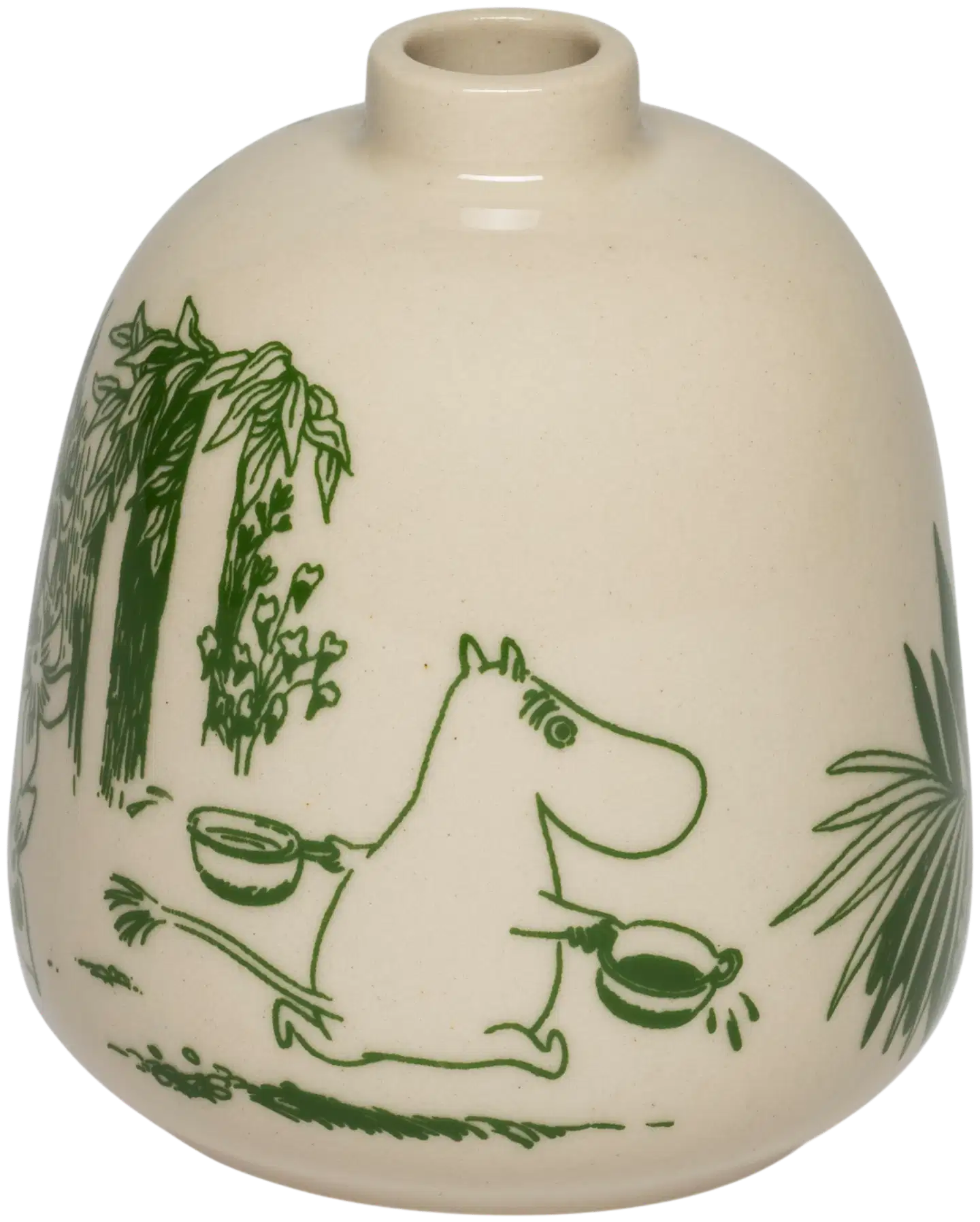 Moomin Arabia Muumi maljakko 83mm L. Metsä uud.hyöd. - 1
