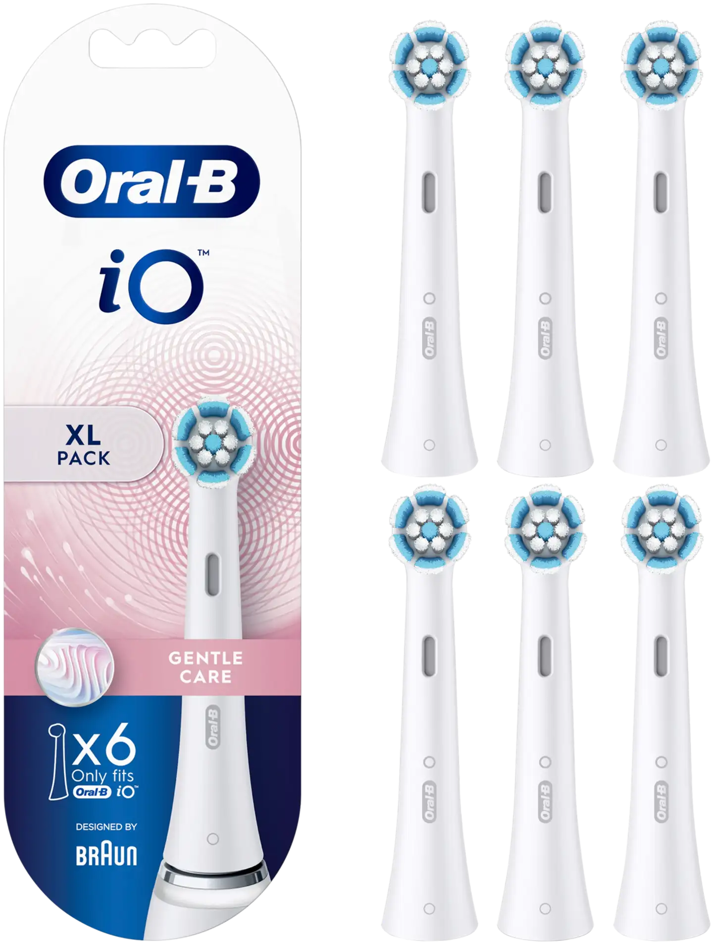 Oral-B Vaihtoharjat iO Gentle Care 6 kpl