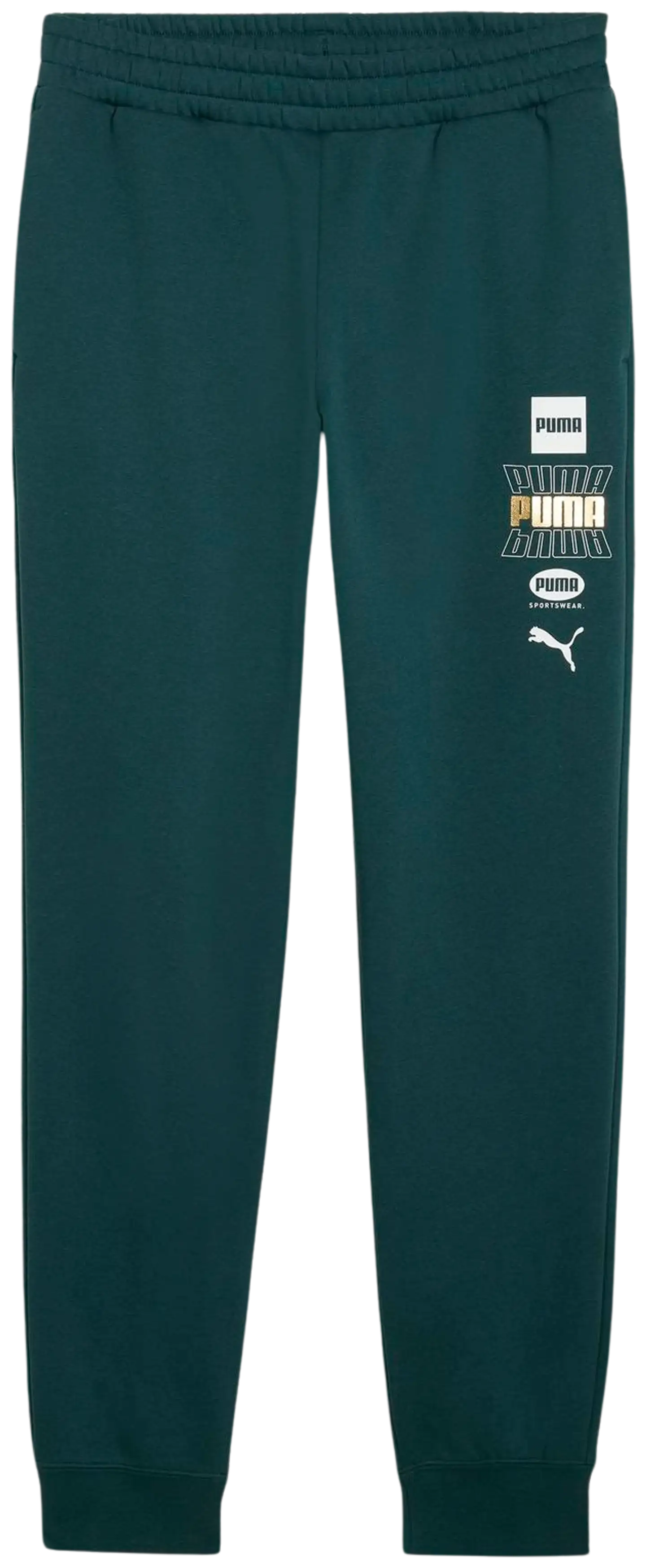 Puma miesten collegehousut Holiday - Green Terrain