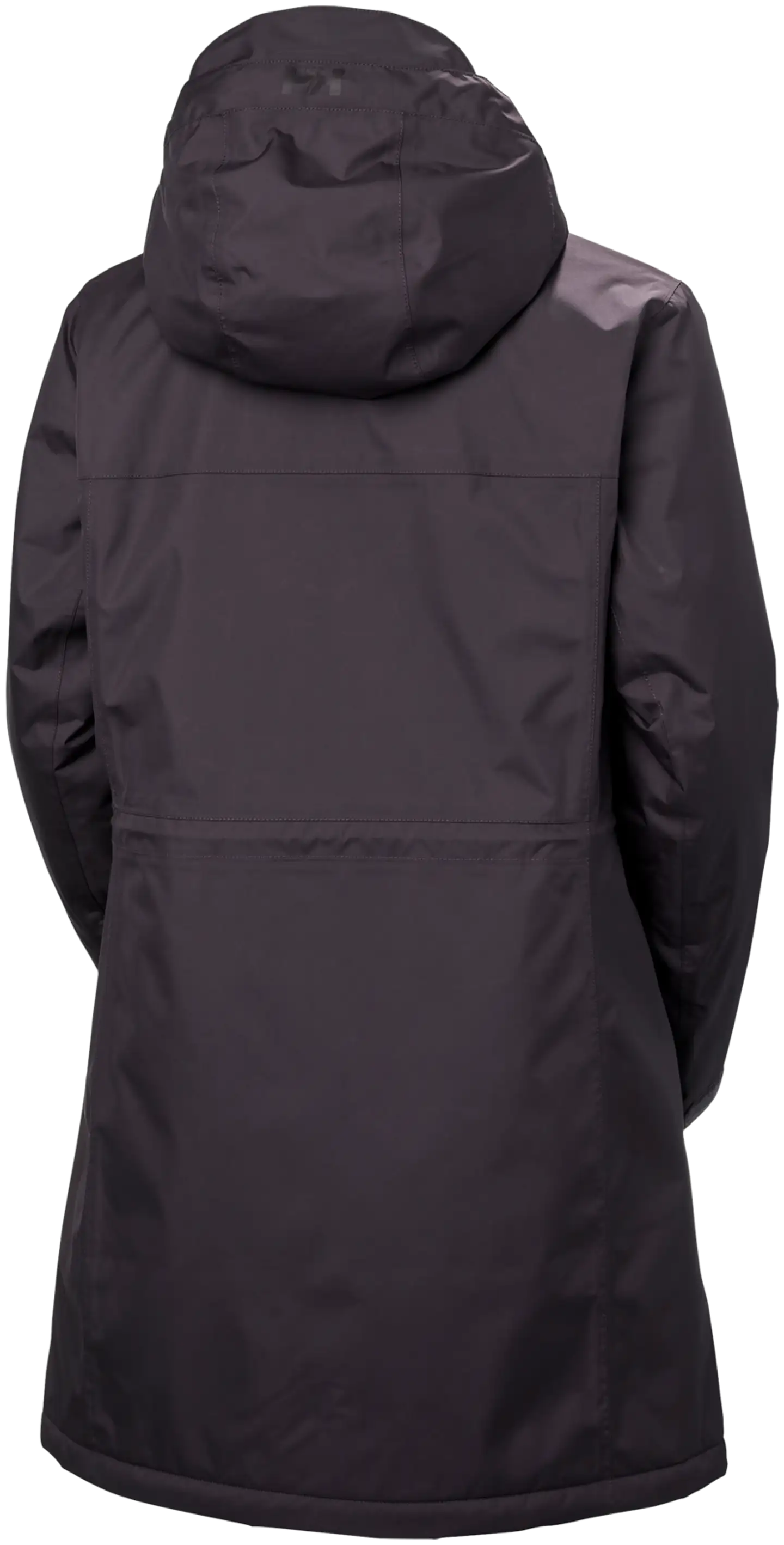 Helly Hansen naisten pitkä kevytvanutakki Westport Ins Coat - Black grape - 2