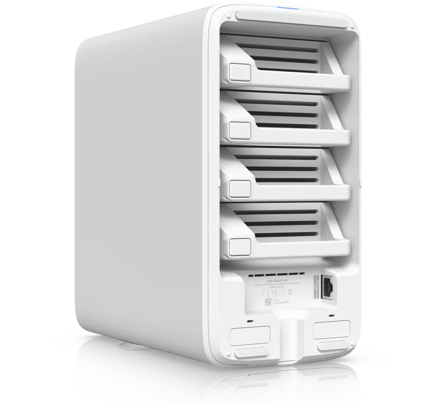 Ubiquiti 4-paikkainen verkkolevyasema 2.5 GbE -liitännällä UNAS-4-W valkoinen - 7