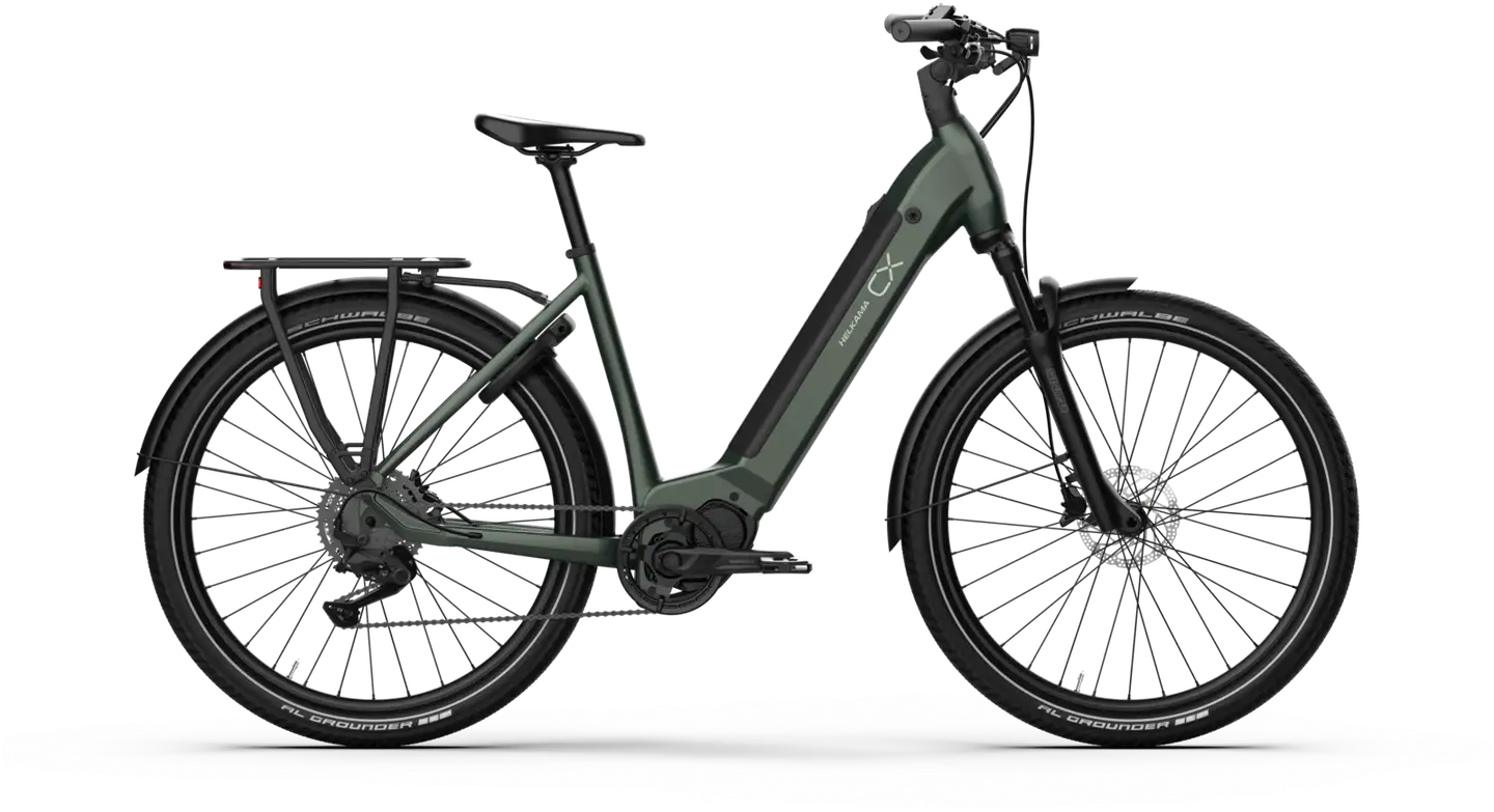 Helkama CX 27,5" Sähköpyörä 9-vaihdetta runko 54 cm vihreä - 1